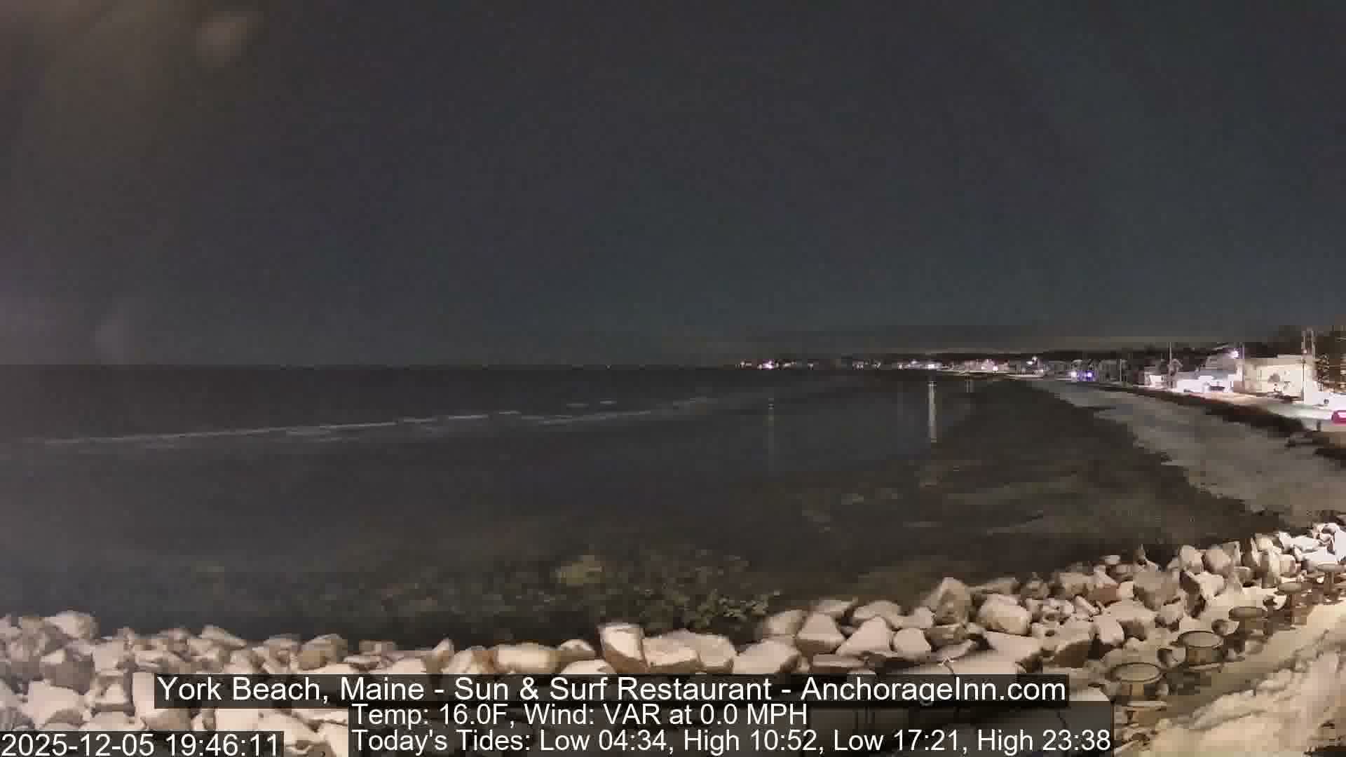 York Beach Surf Live Cam - Maine, USA
