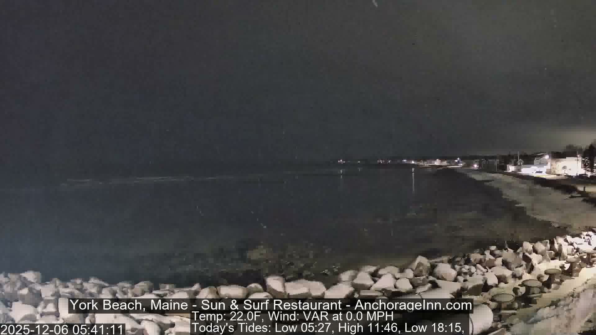 York Beach Surf Live Cam - Maine, USA