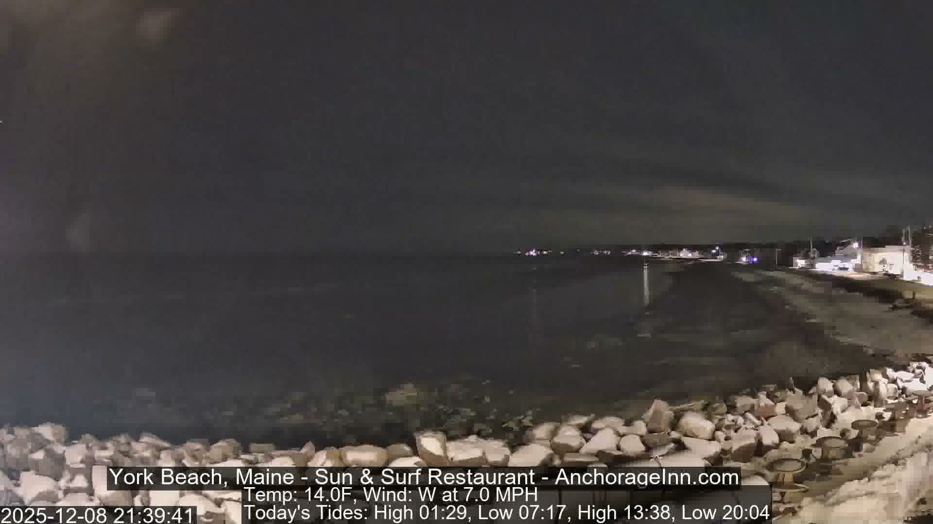 York Beach Surf Live Cam - Maine, USA