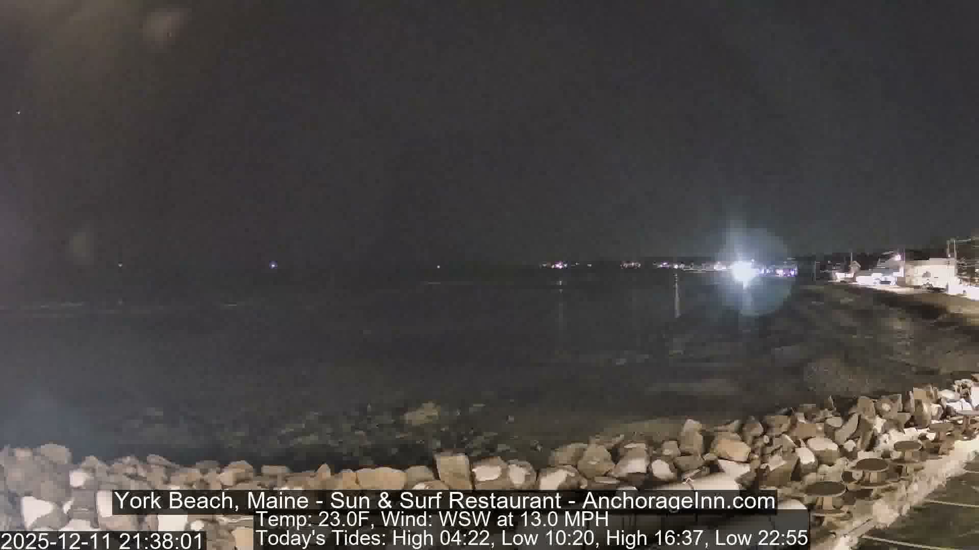 York Beach Surf Live Cam - Maine, USA