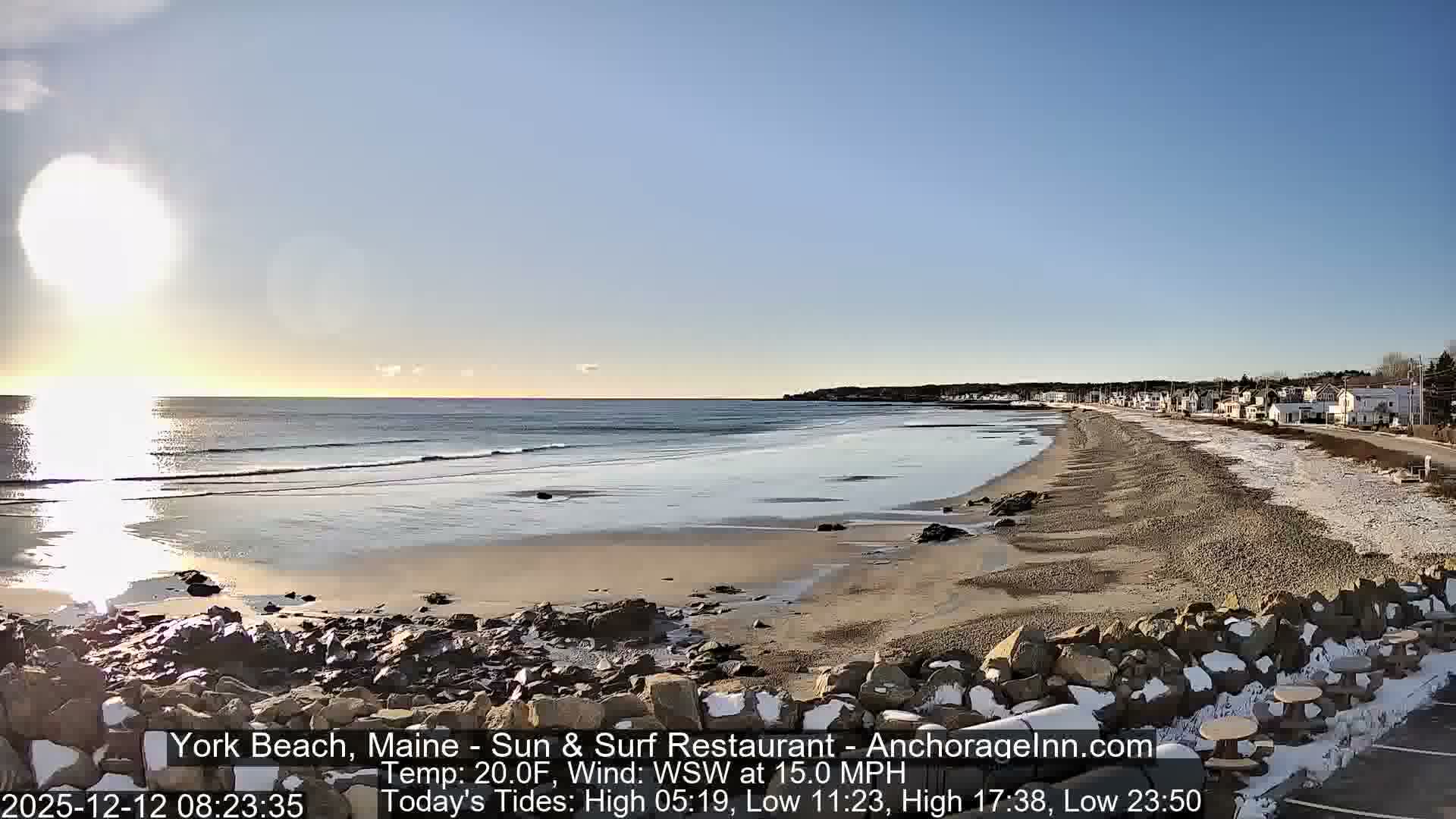 York Beach Surf Live Cam - Maine, USA