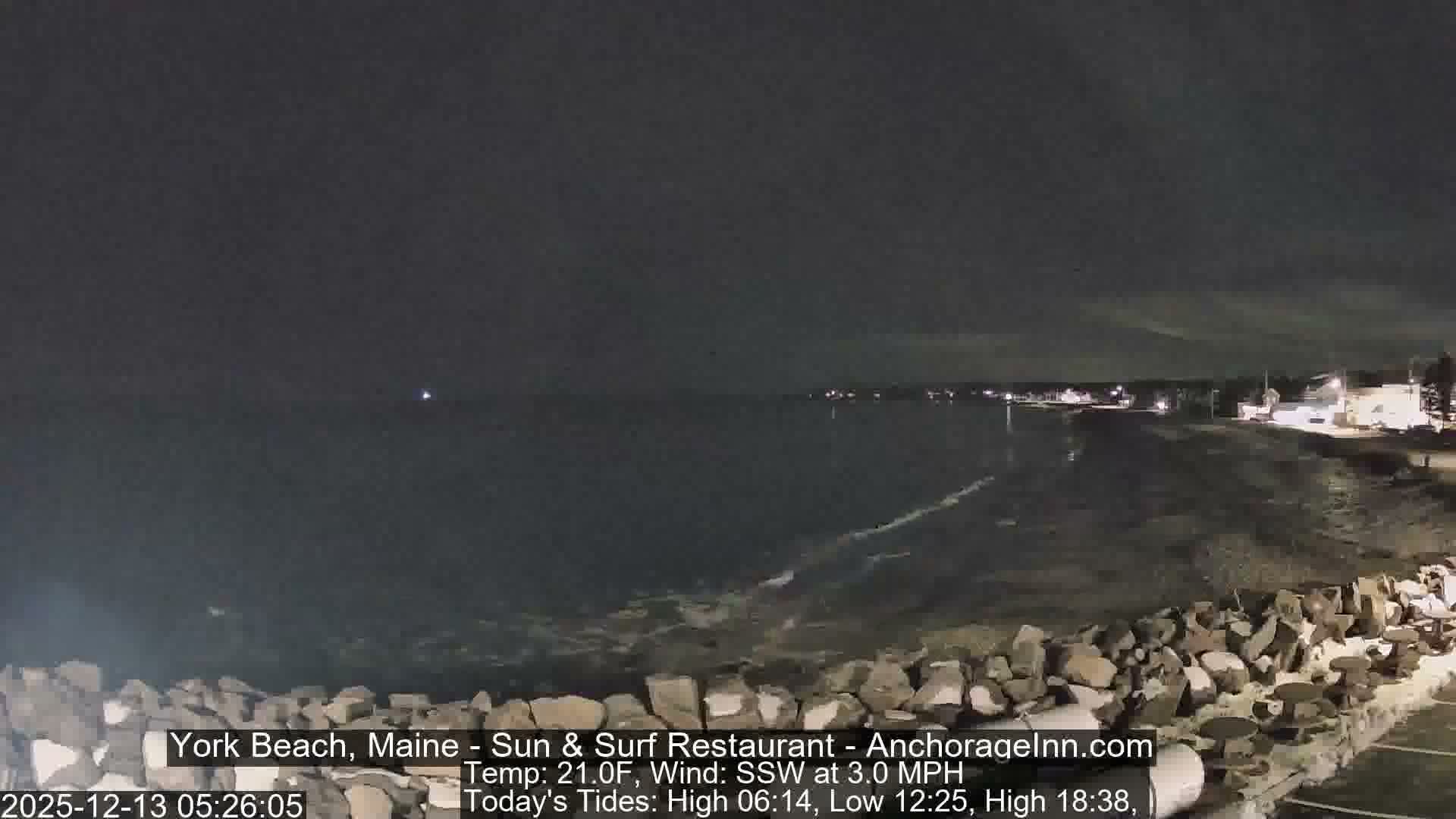 York Beach Surf Live Cam - Maine, USA