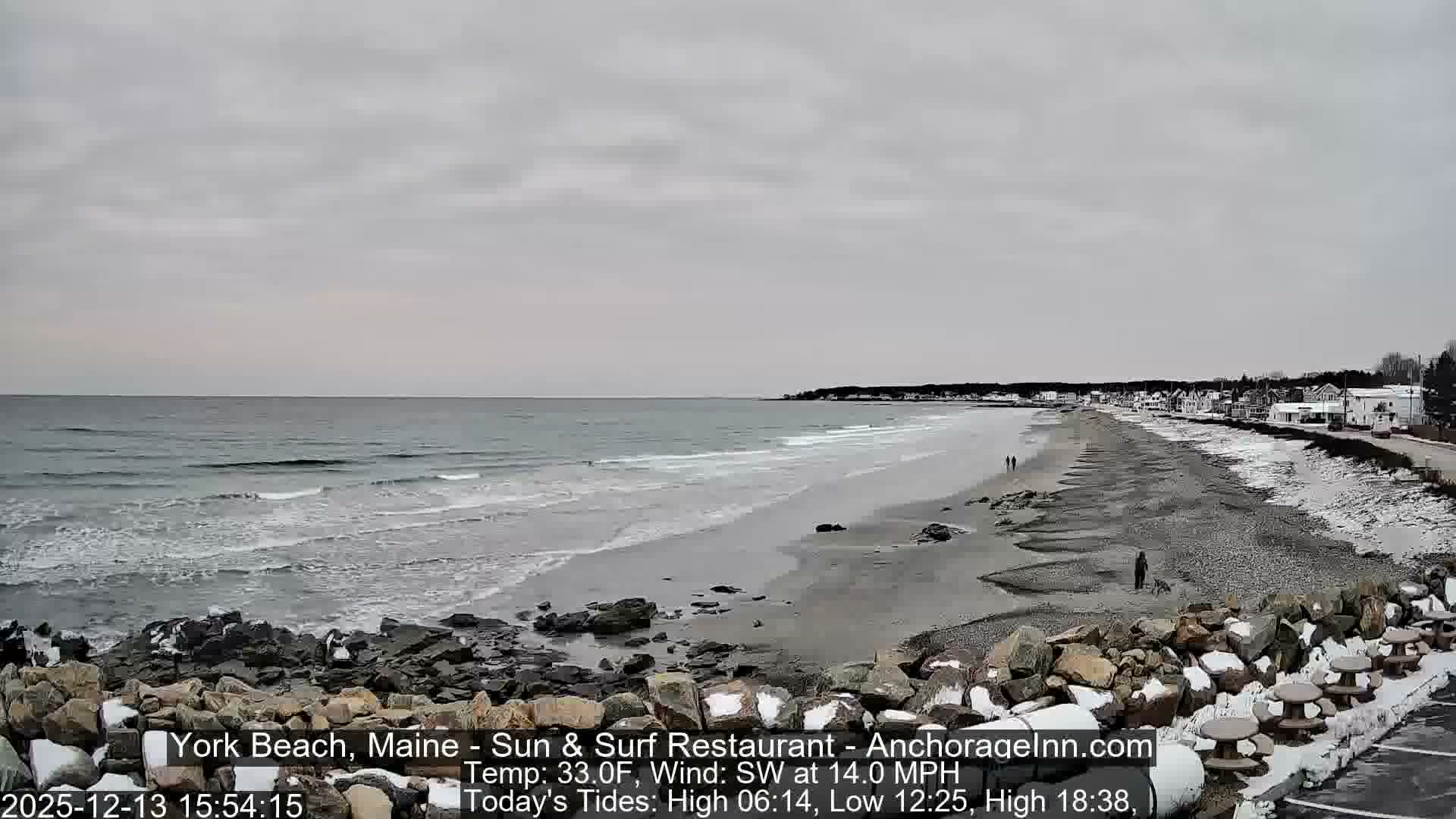 York Beach Surf Live Cam - Maine, USA
