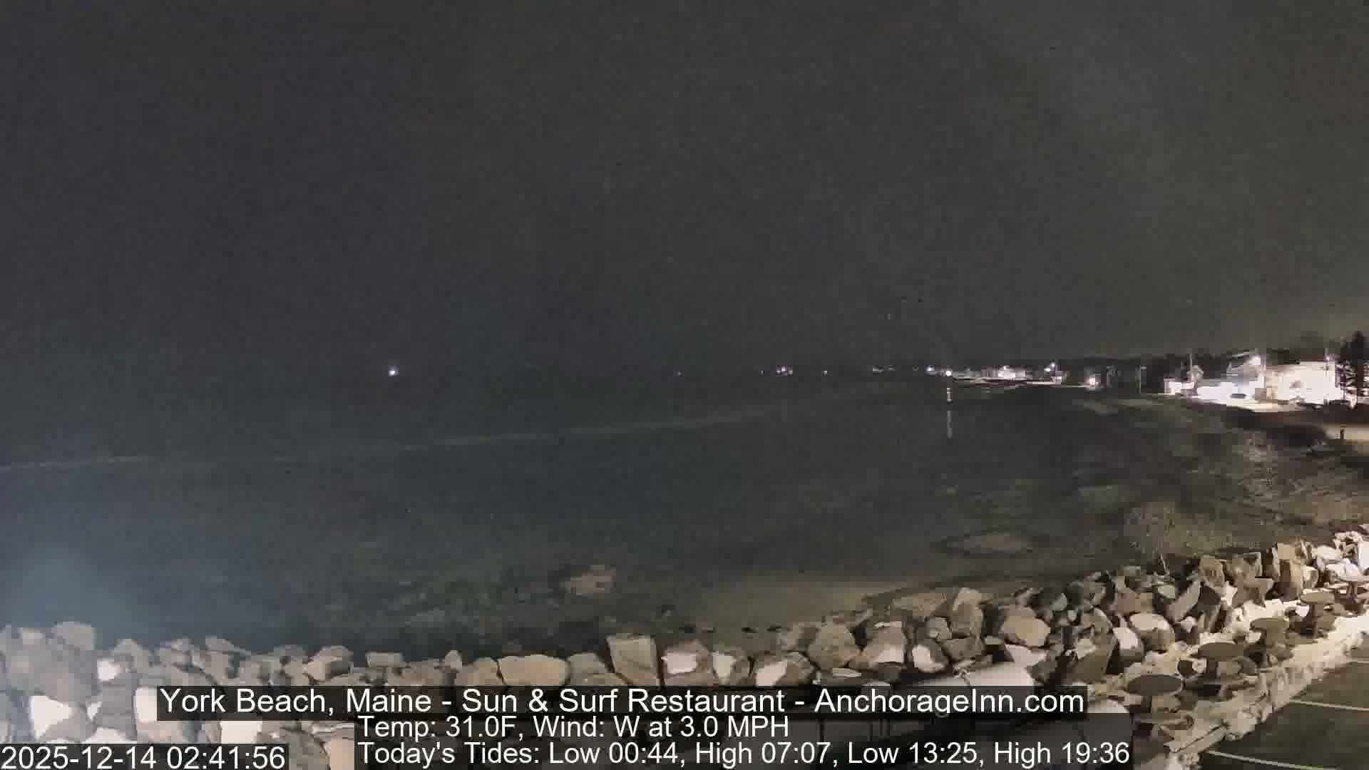 York Beach Surf Live Cam - Maine, USA