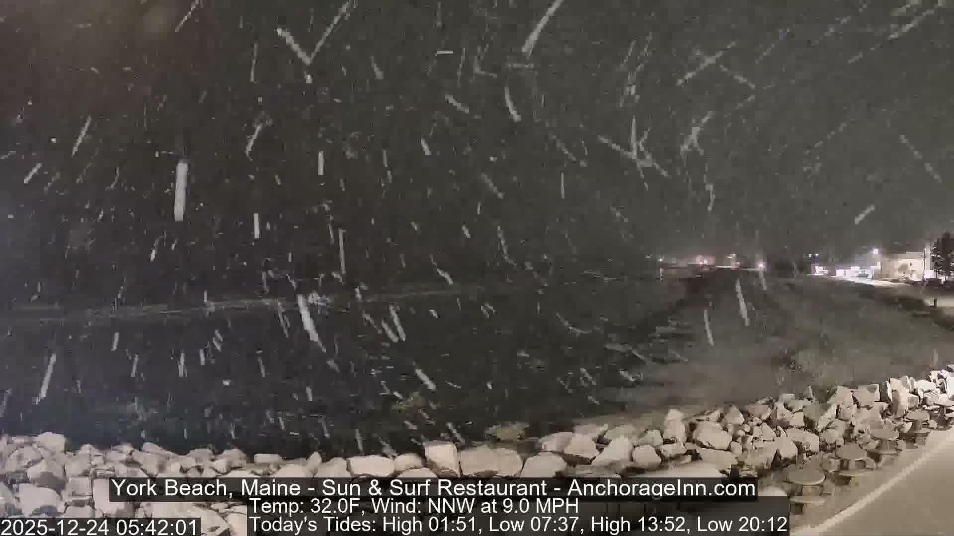 York Beach Surf Live Cam - Maine, USA
