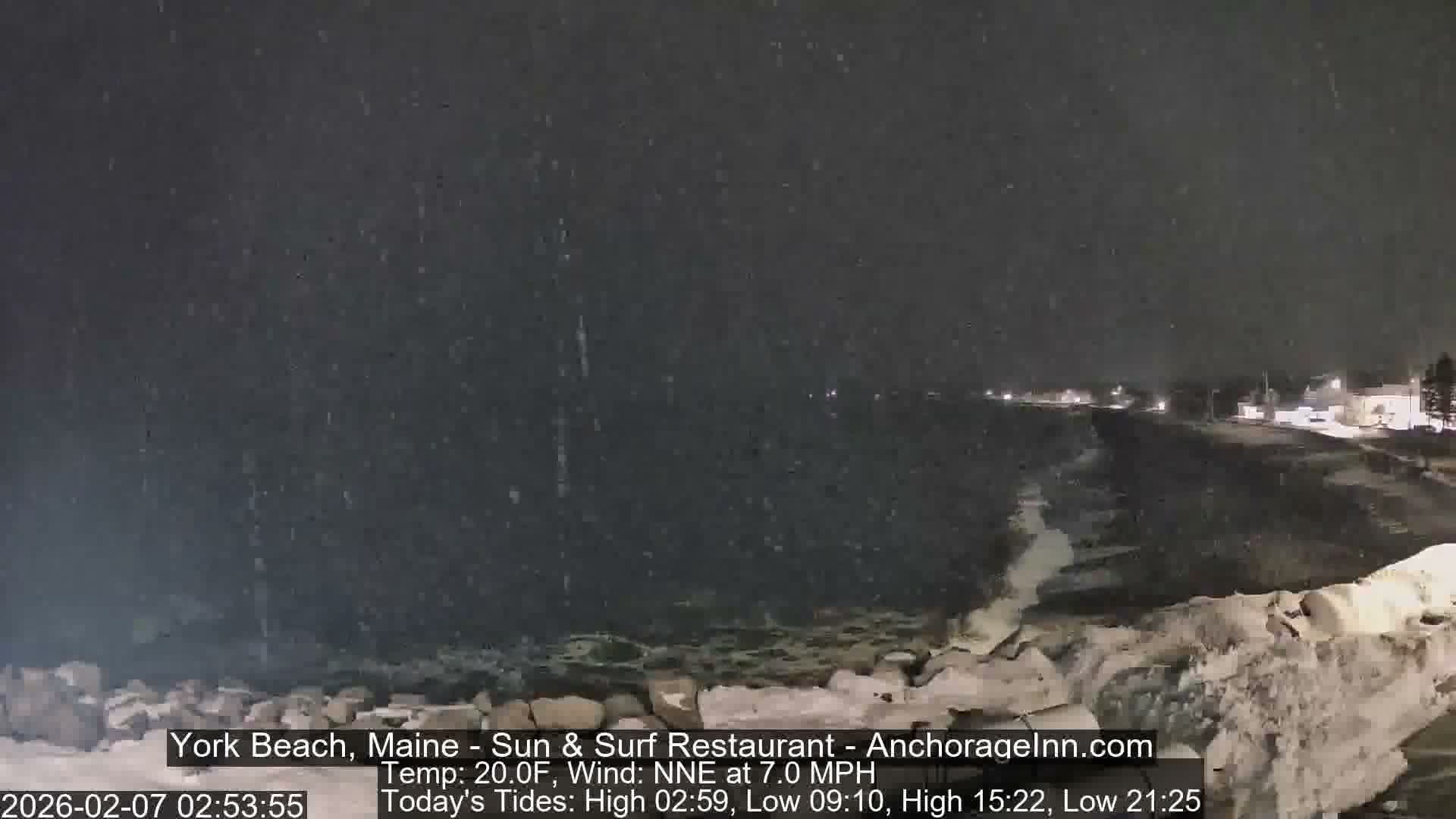 York Beach Surf Live Cam - Maine, USA