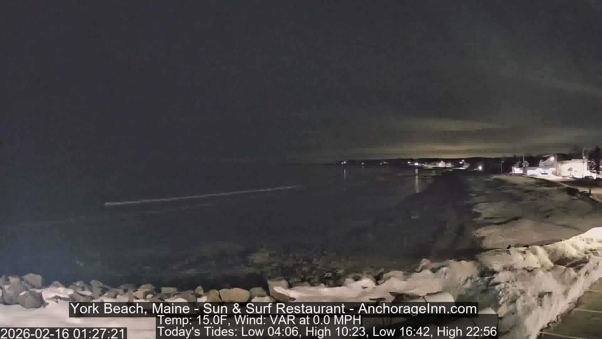 York Beach Surf Live Cam - Maine, USA