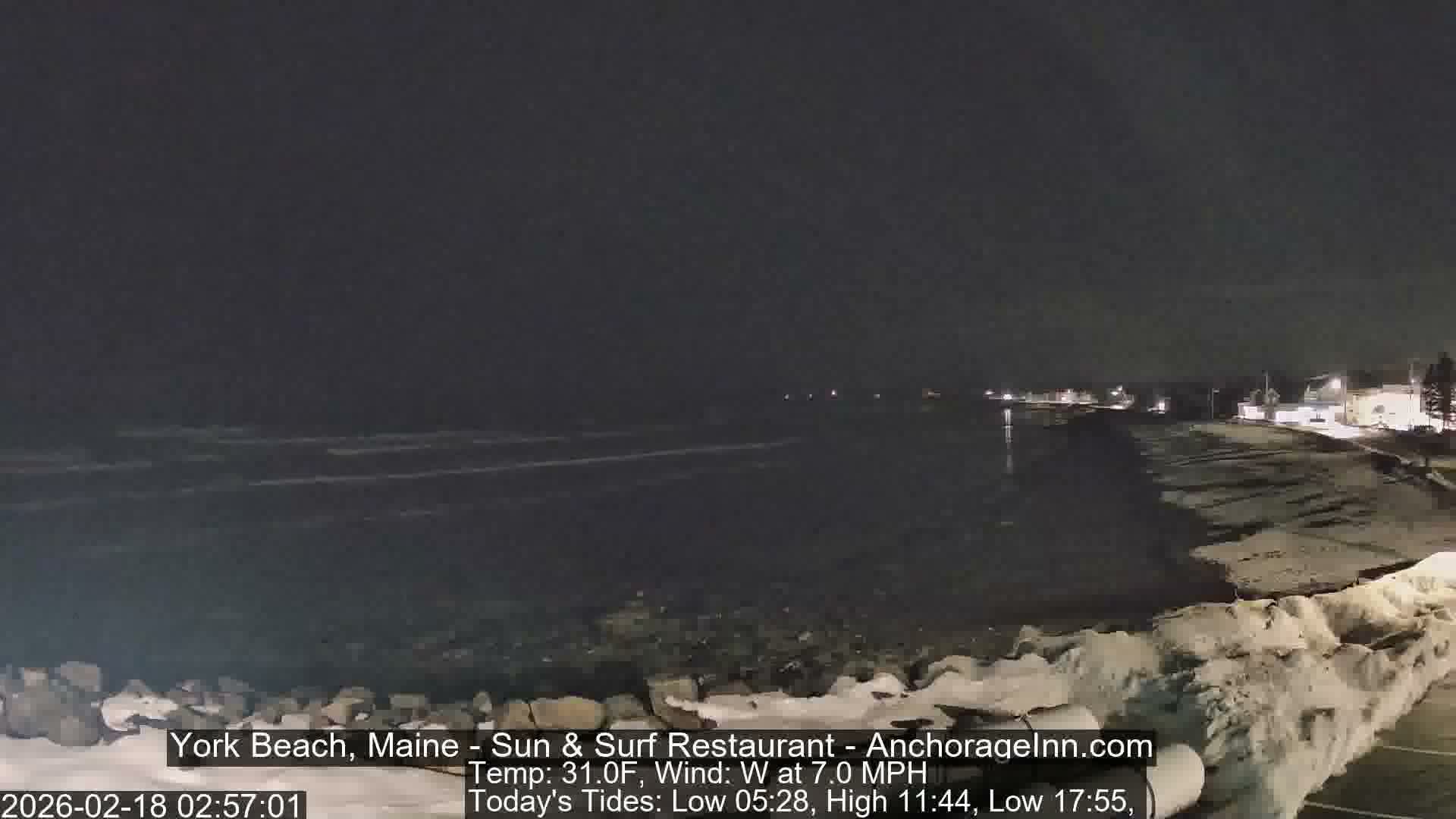 York Beach Surf Live Cam - Maine, USA