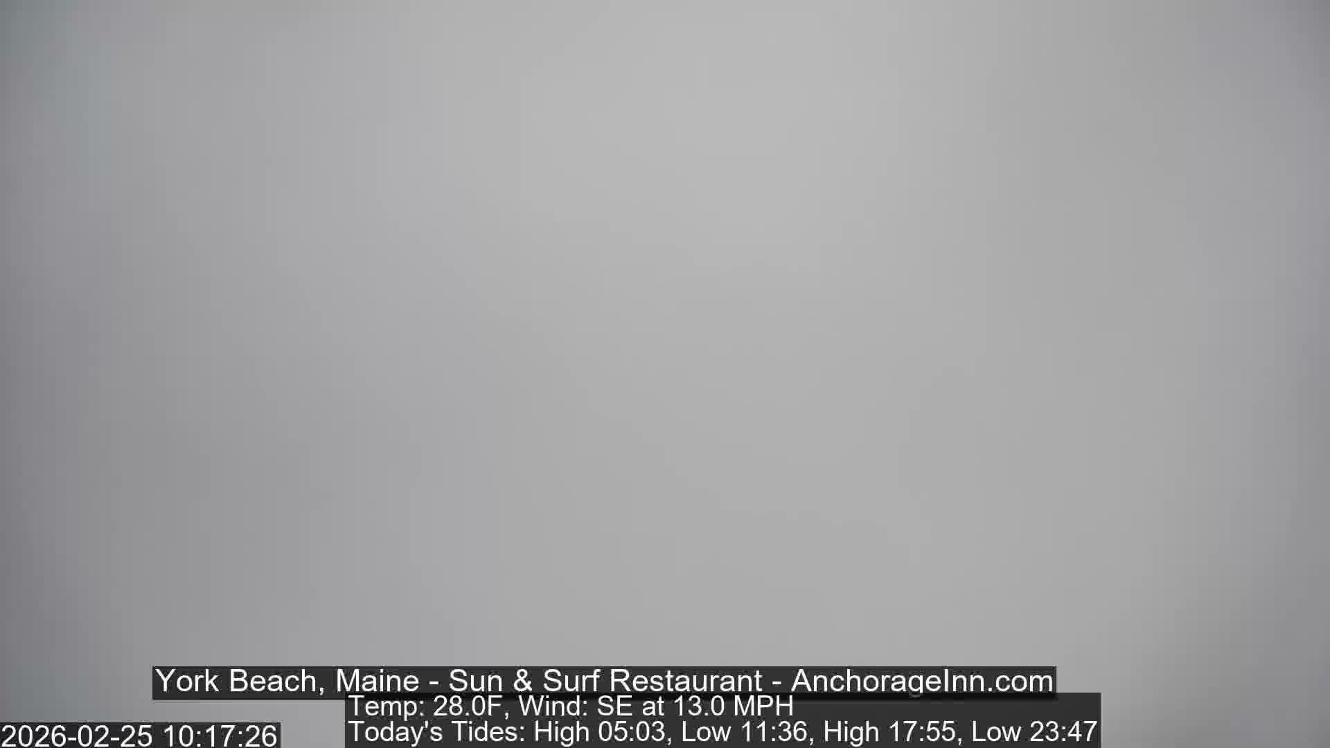 York Beach Surf Live Cam - Maine, USA