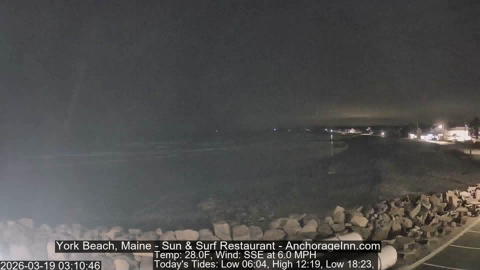 York Beach Surf Live Cam - Maine, USA