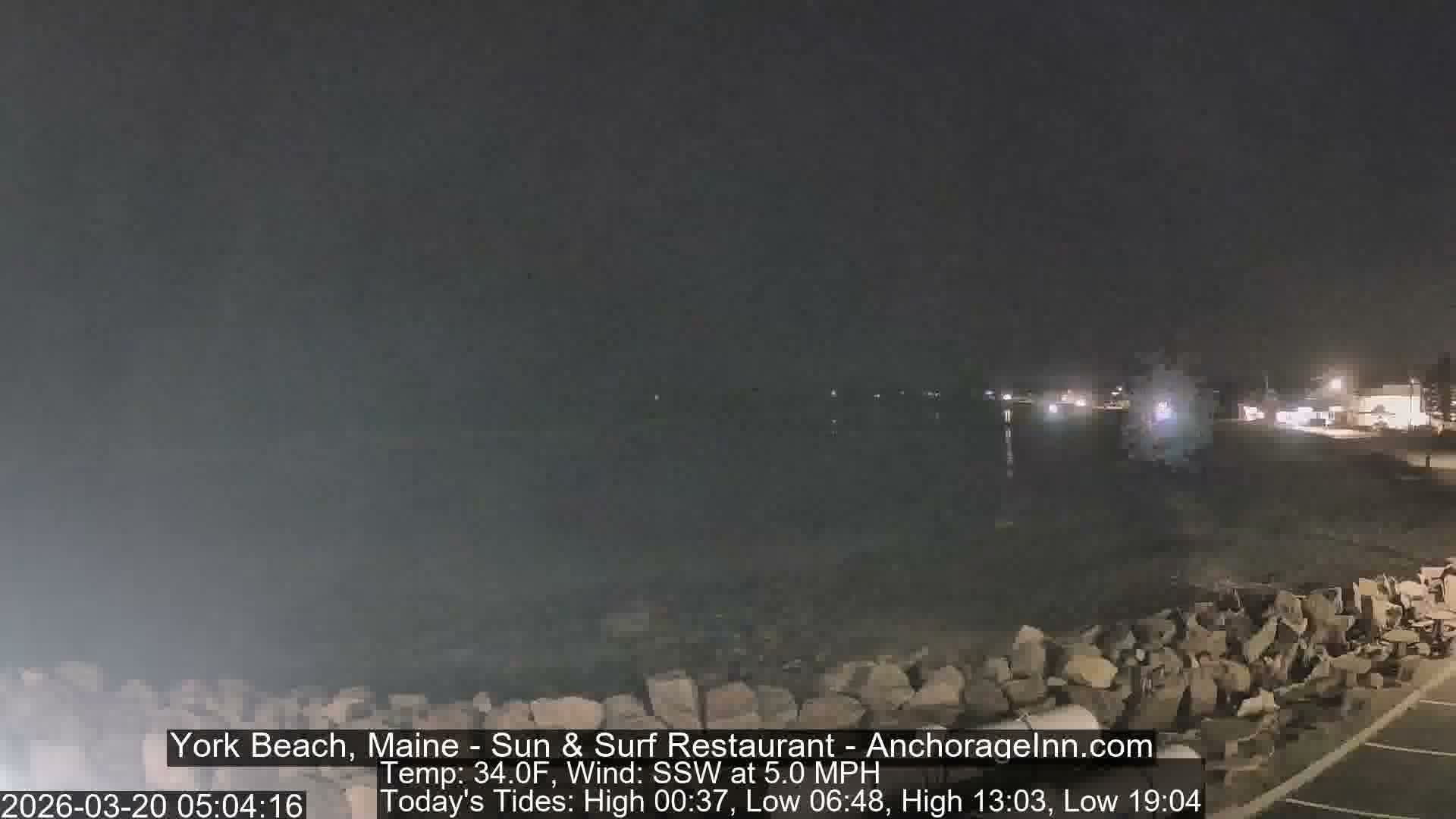York Beach Surf Live Cam - Maine, USA