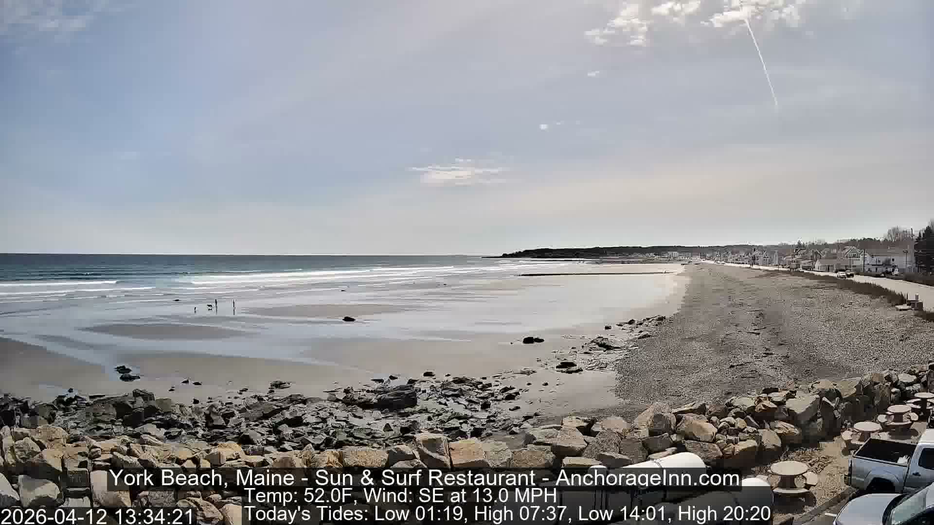 York Beach Surf Live Cam - Maine, USA
