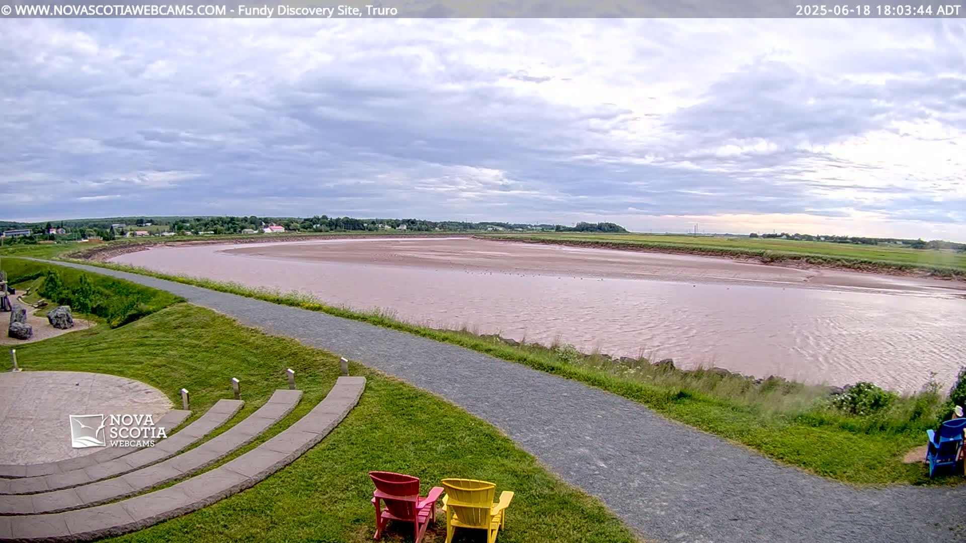 Lower Truro , Fundy Discovery Site & Salmon River Live Cam - Lower Truro, Colchester, Nova Scotia, Canada