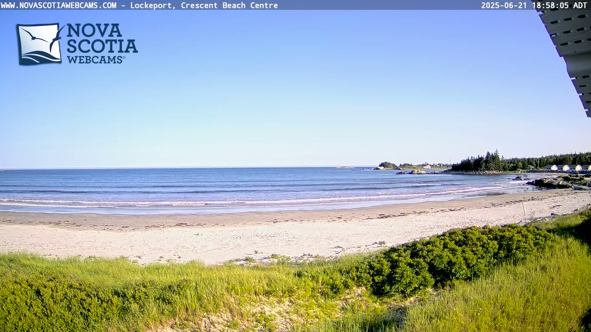 Lockeport Crescent Beach Live Cam - Lockeport, Shelburne County, Nova Scotia, Canada