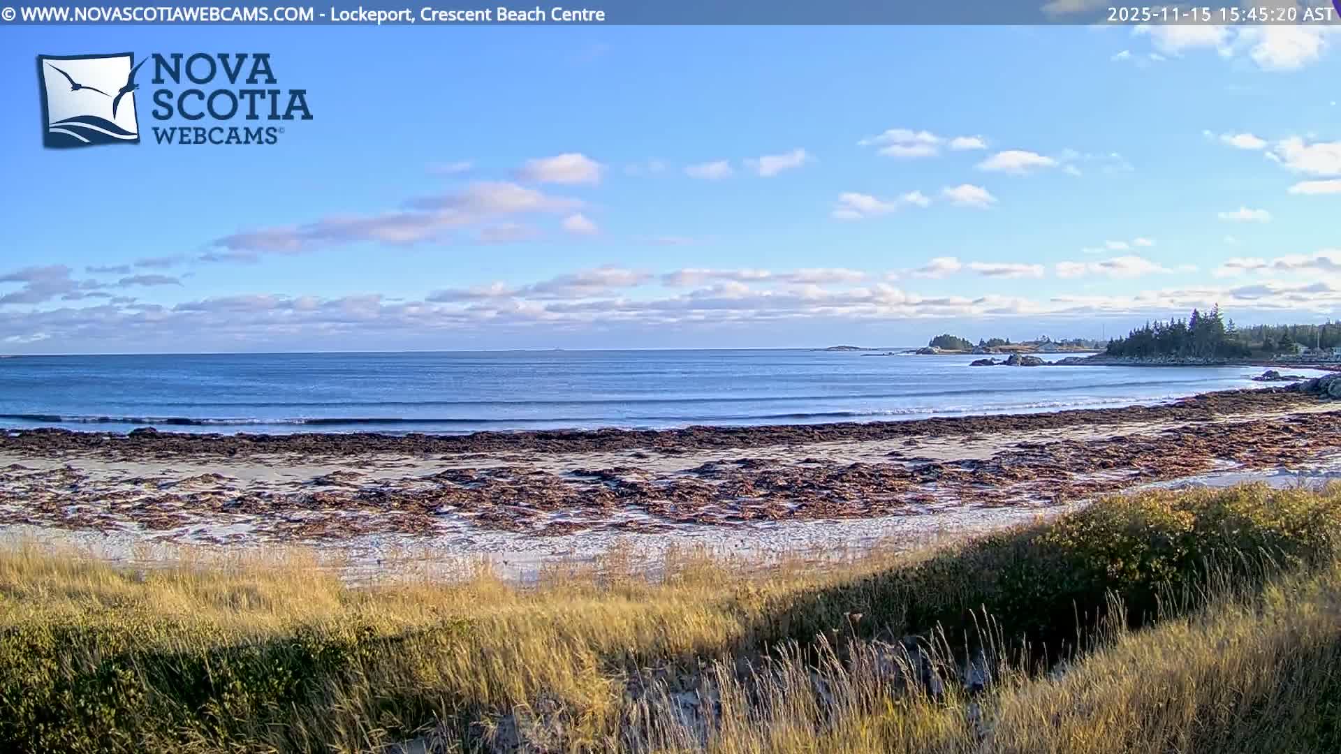 Lockeport Crescent Beach Live Cam - Lockeport, Shelburne County, Nova Scotia, Canada