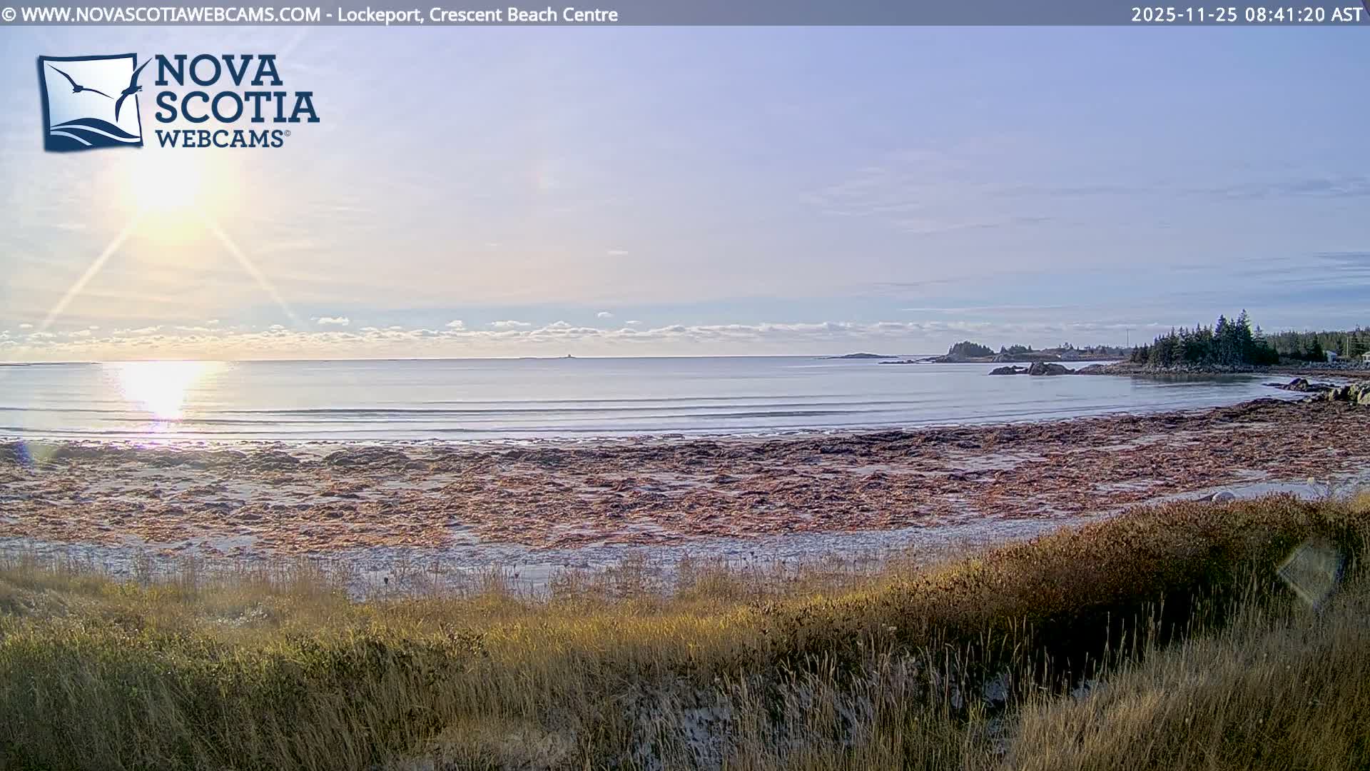 Lockeport Crescent Beach Live Cam - Lockeport, Shelburne County, Nova Scotia, Canada