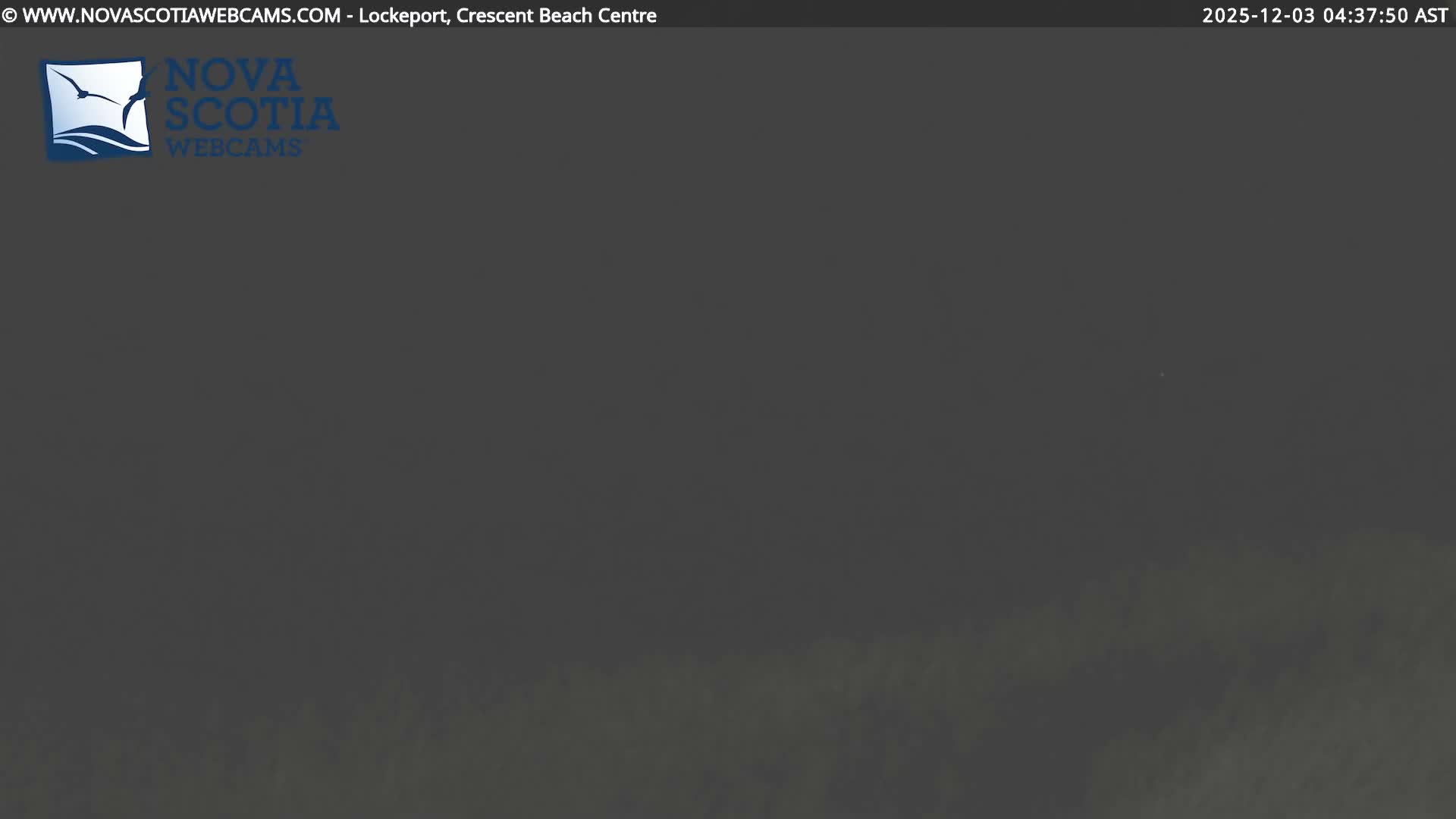 The image displays a very dark, pre-dawn or nighttime outdoor scene, with only a subtle lighter band visible across the bottom and a tiny white speck in the upper center, indicating clear weather.