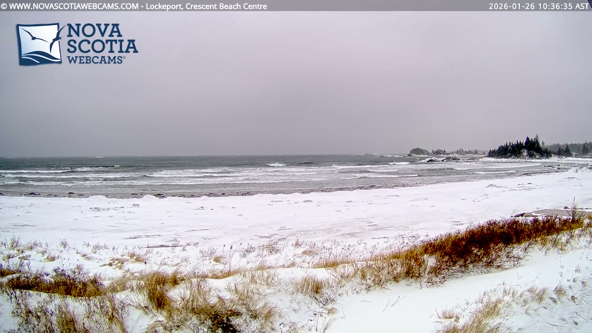 Lockeport Crescent Beach Live Cam - Lockeport, Shelburne County, Nova Scotia, Canada