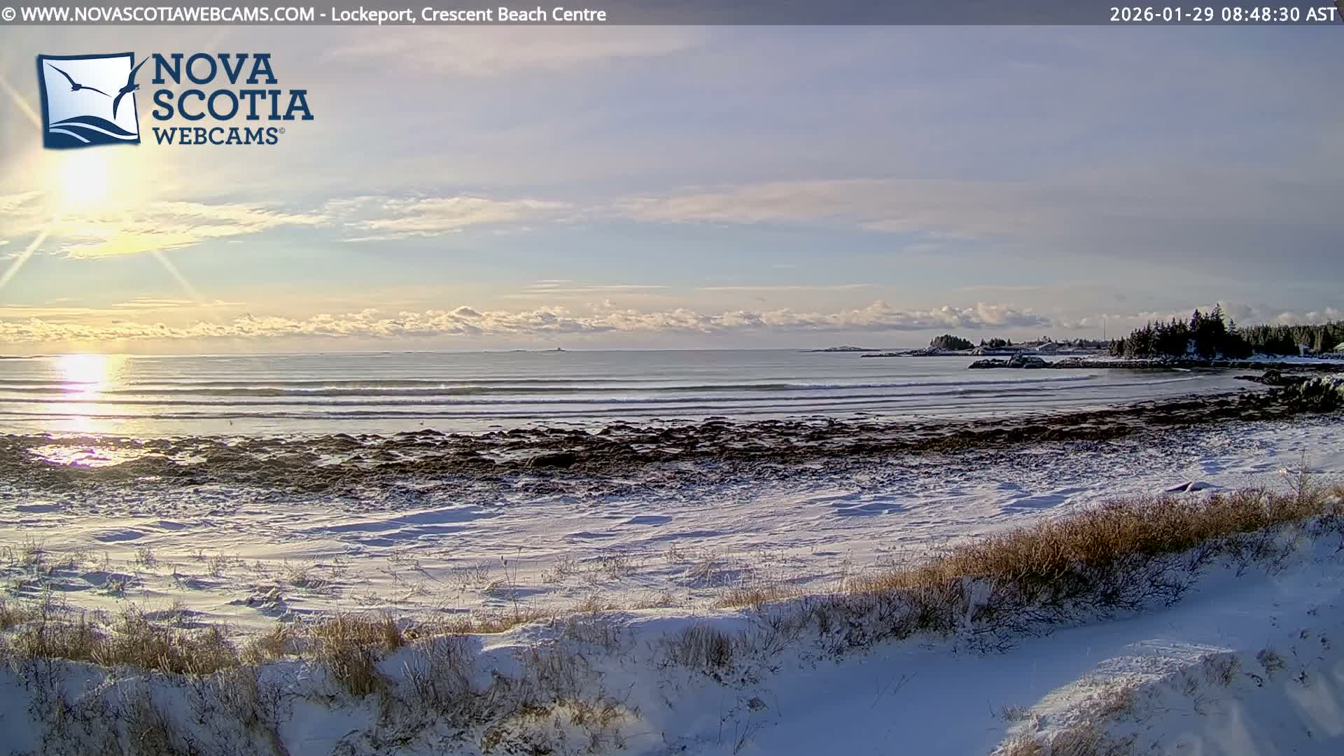 Lockeport Crescent Beach Live Cam - Lockeport, Shelburne County, Nova Scotia, Canada