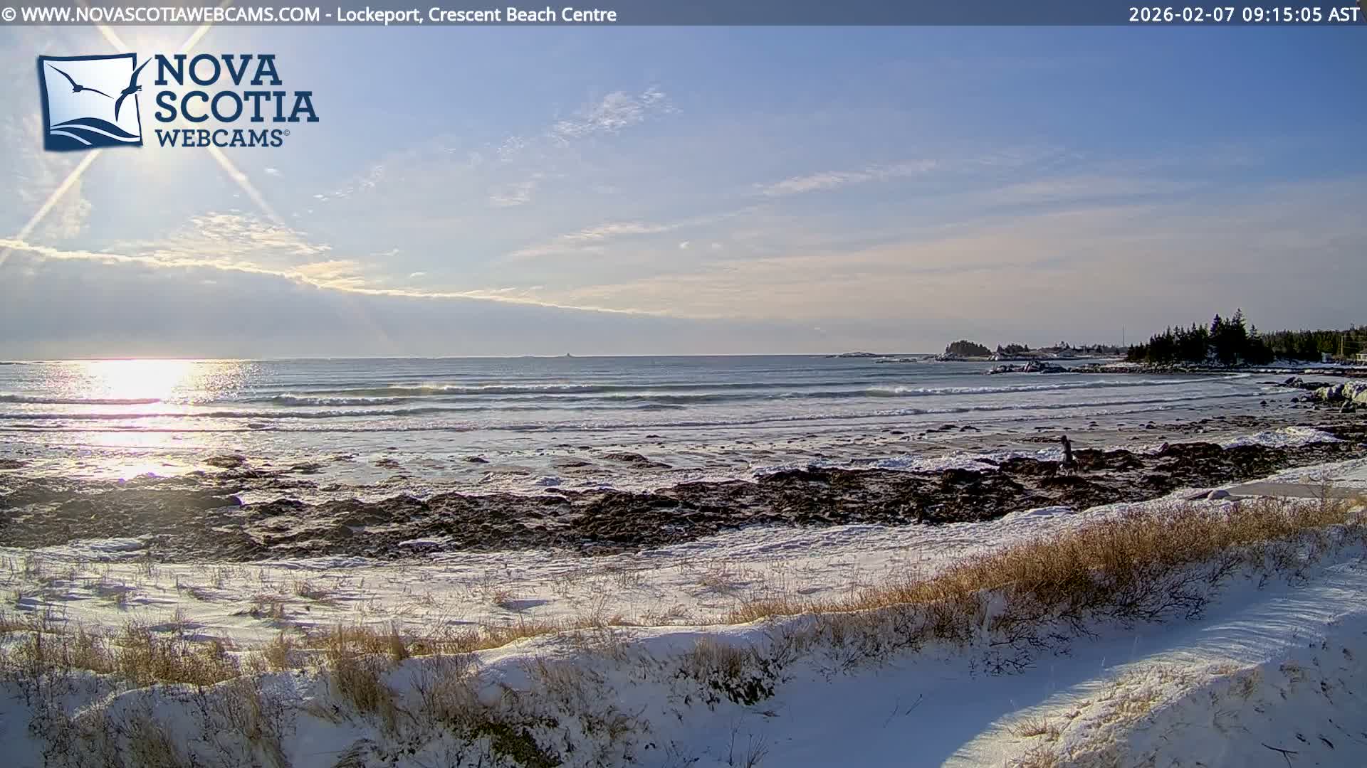 Lockeport Crescent Beach Live Cam - Lockeport, Shelburne County, Nova Scotia, Canada