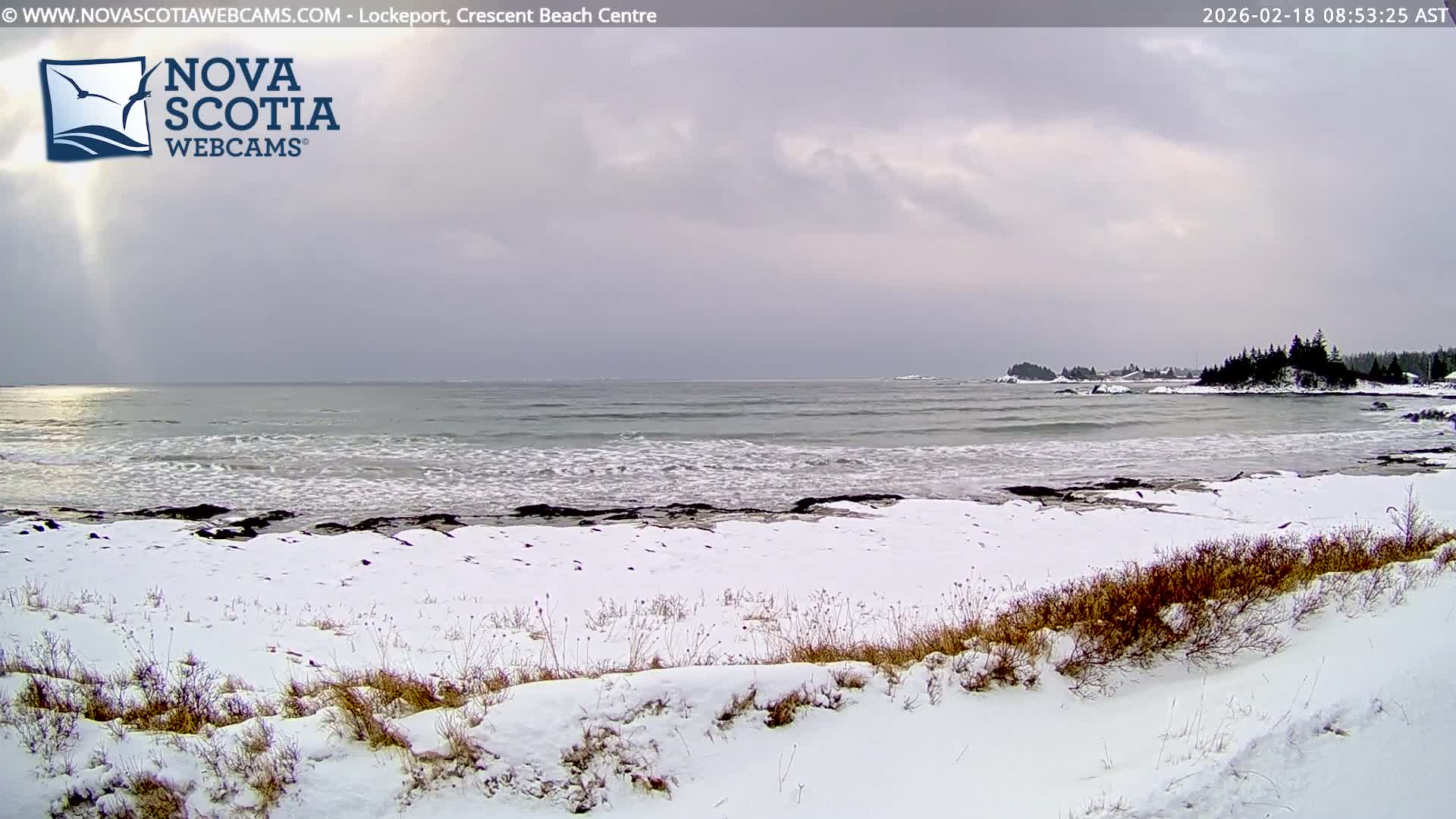 Lockeport Crescent Beach Live Cam - Lockeport, Shelburne County, Nova Scotia, Canada