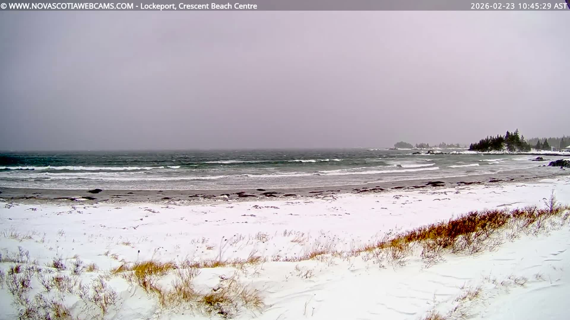 Lockeport Crescent Beach Live Cam - Lockeport, Shelburne County, Nova Scotia, Canada