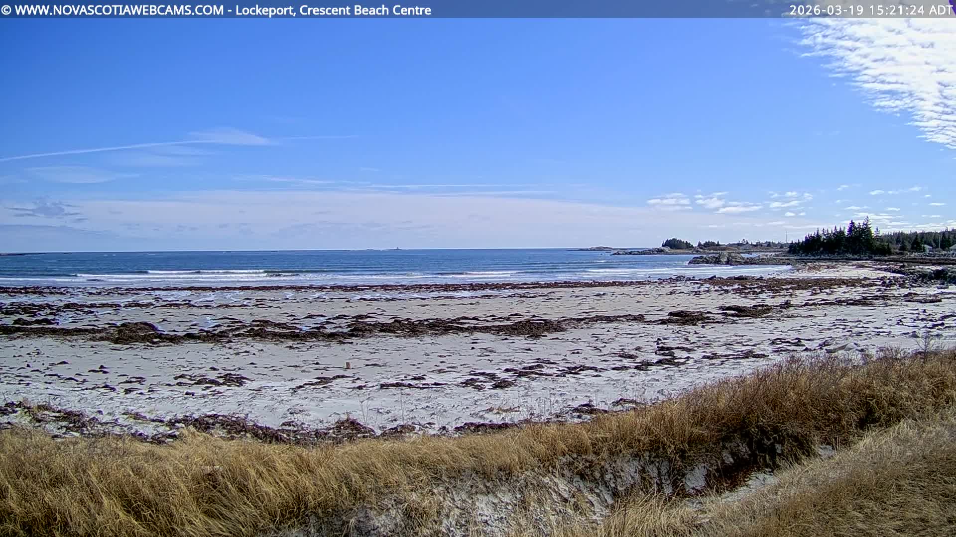 Lockeport Crescent Beach Live Cam - Lockeport, Shelburne County, Nova Scotia, Canada