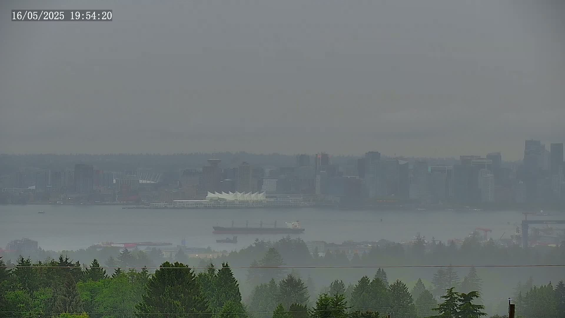 Vancouver City Skyline  & Cruise Ship Spotting Live Cam - Vancouver, Metro Vancouver, British Columbia, Canada