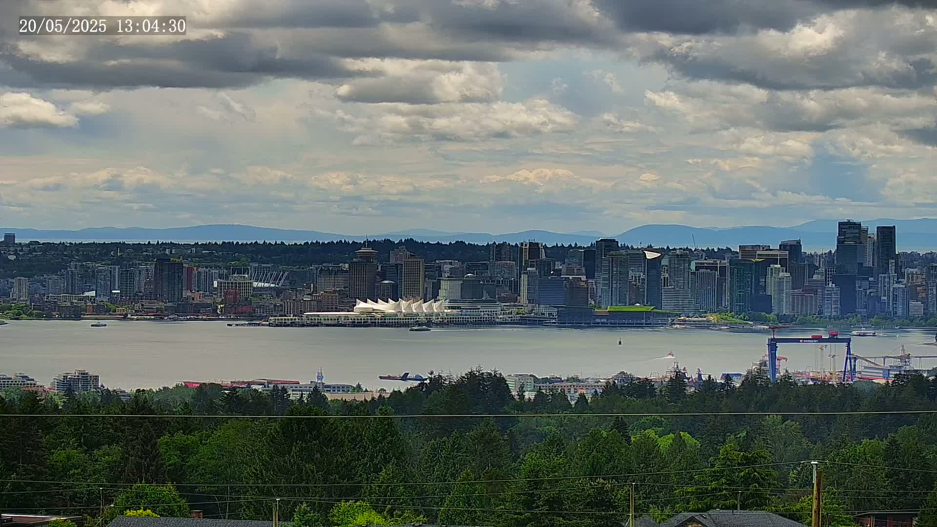 Vancouver City Skyline  & Cruise Ship Spotting Live Cam - Vancouver, Metro Vancouver, British Columbia, Canada