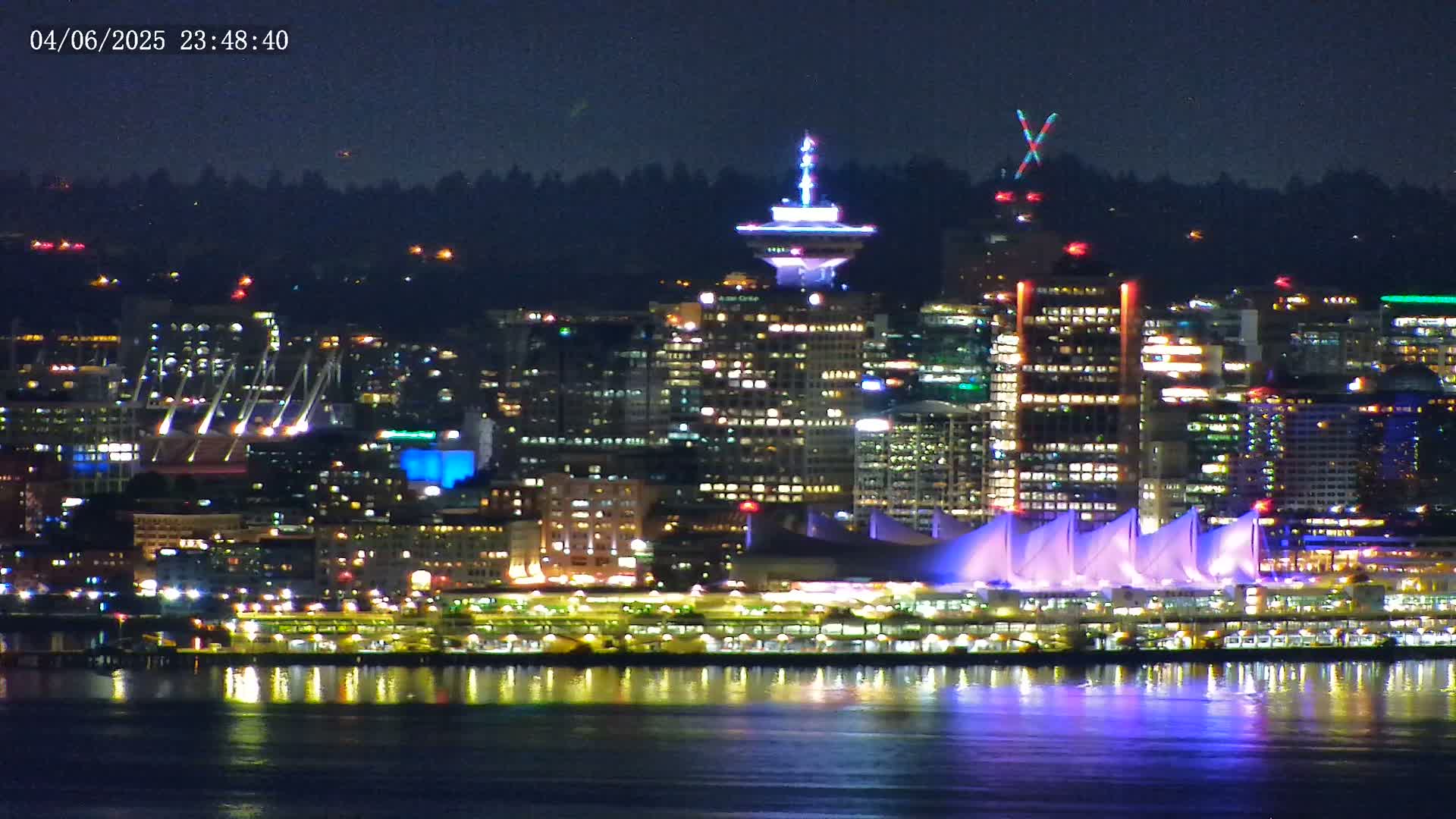 Vancouver City Skyline  & Cruise Ship Spotting Live Cam - Vancouver, Metro Vancouver, British Columbia, Canada