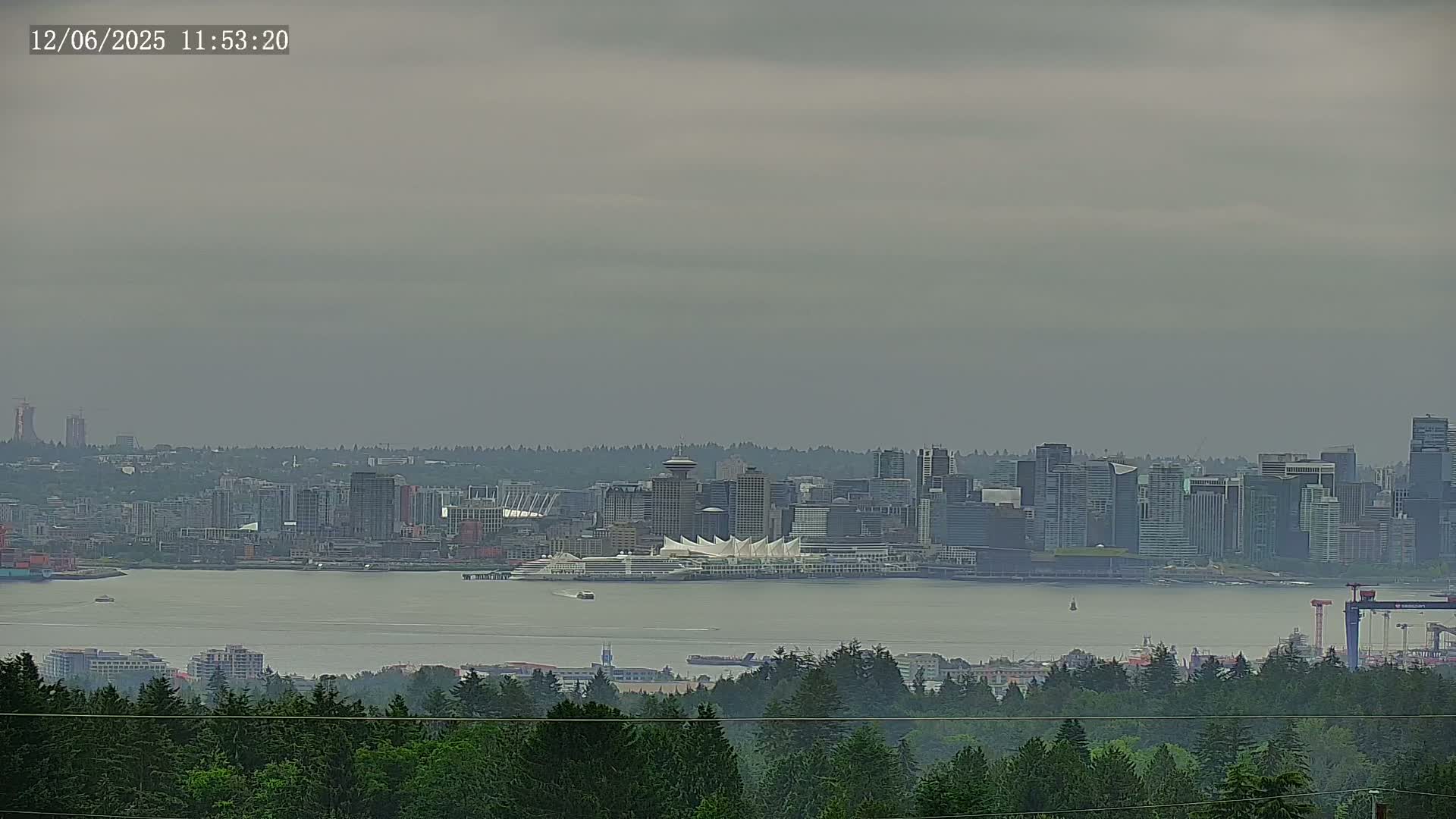 Vancouver City Skyline  & Cruise Ship Spotting Live Cam - Vancouver, Metro Vancouver, British Columbia, Canada