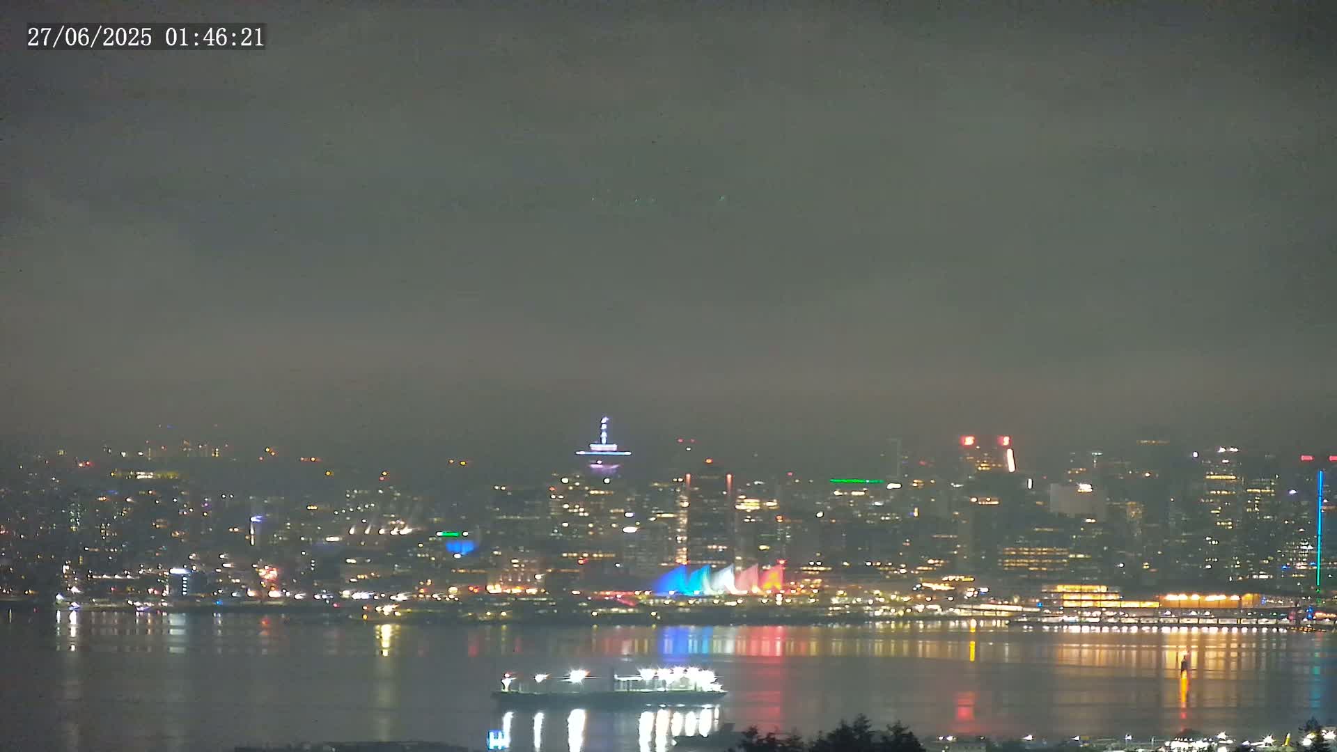 Vancouver City Skyline  & Cruise Ship Spotting Live Cam - Vancouver, Metro Vancouver, British Columbia, Canada