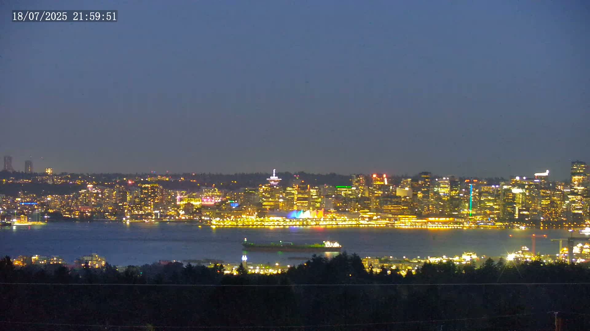 Vancouver City Skyline  & Cruise Ship Spotting Live Cam - Vancouver, Metro Vancouver, British Columbia, Canada