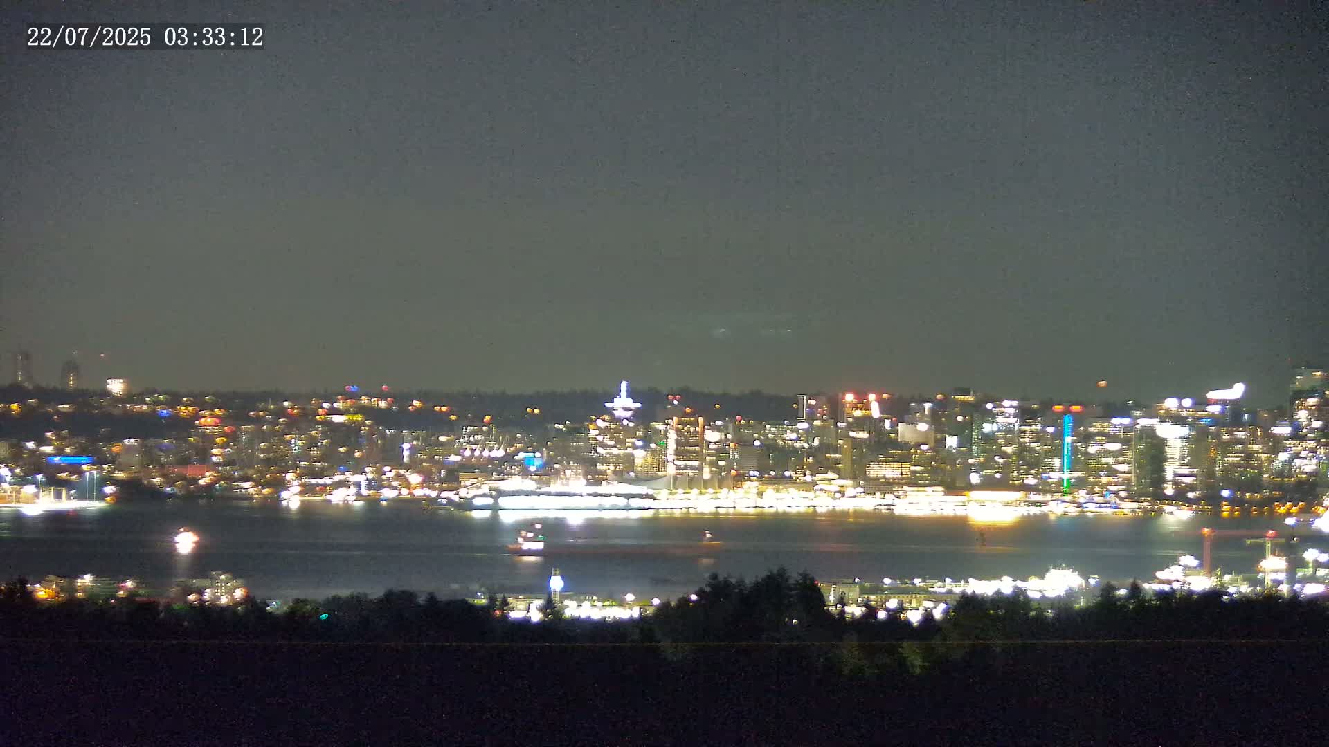 Vancouver City Skyline  & Cruise Ship Spotting Live Cam - Vancouver, Metro Vancouver, British Columbia, Canada