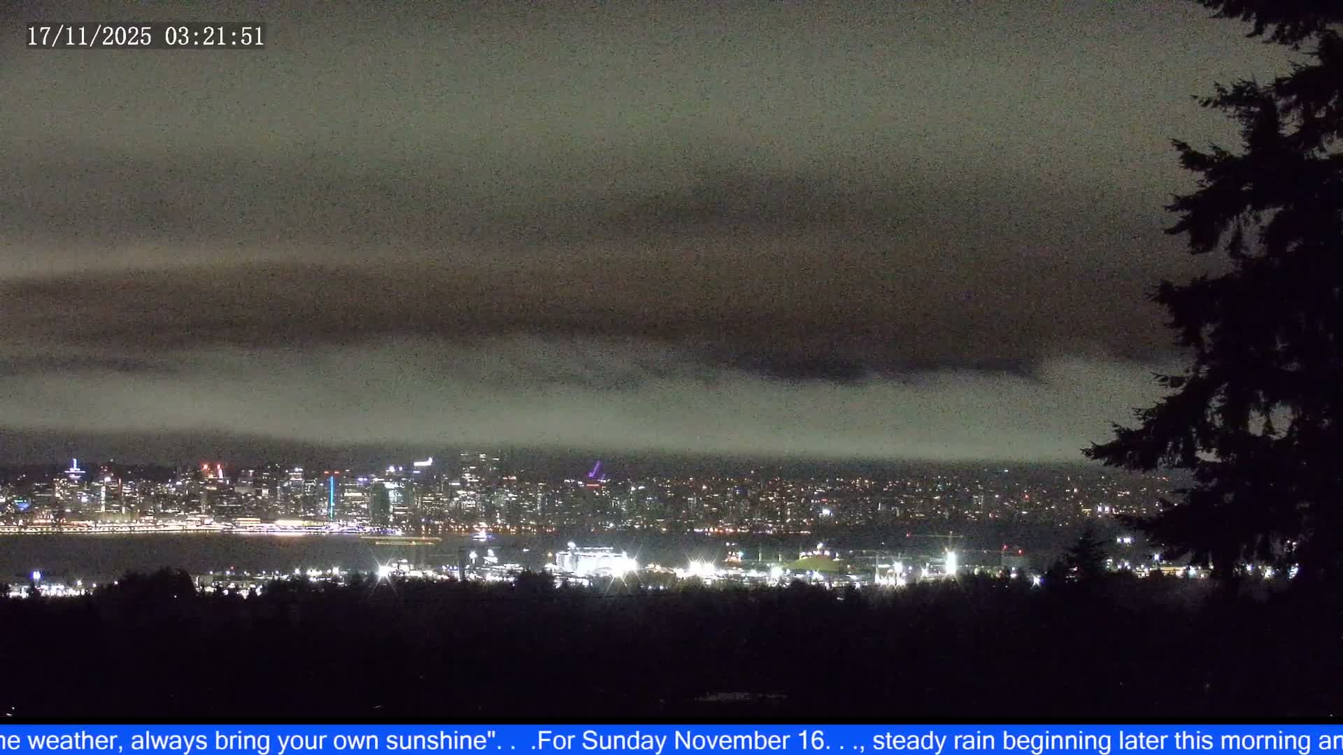 Vancouver City Skyline  & Cruise Ship Spotting Live Cam - Vancouver, Metro Vancouver, British Columbia, Canada