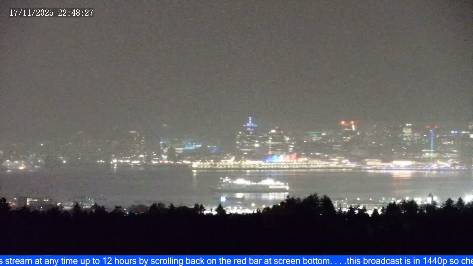 Vancouver City Skyline  & Cruise Ship Spotting Live Cam - Vancouver, Metro Vancouver, British Columbia, Canada