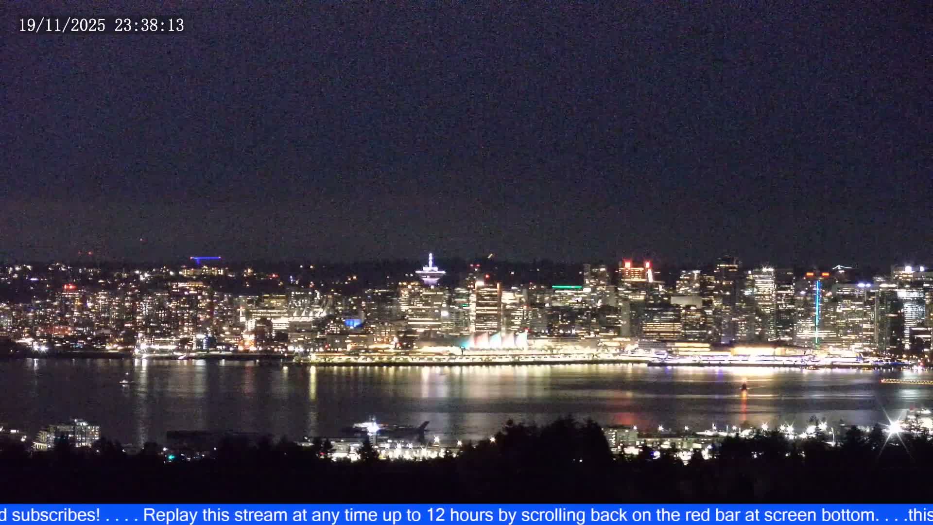 Vancouver City Skyline  & Cruise Ship Spotting Live Cam - Vancouver, Metro Vancouver, British Columbia, Canada