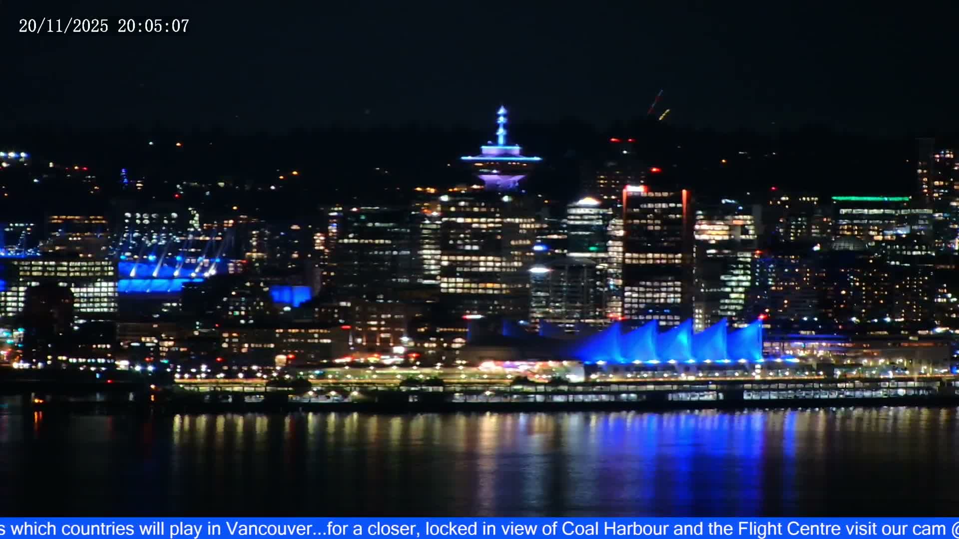 Vancouver City Skyline  & Cruise Ship Spotting Live Cam - Vancouver, Metro Vancouver, British Columbia, Canada