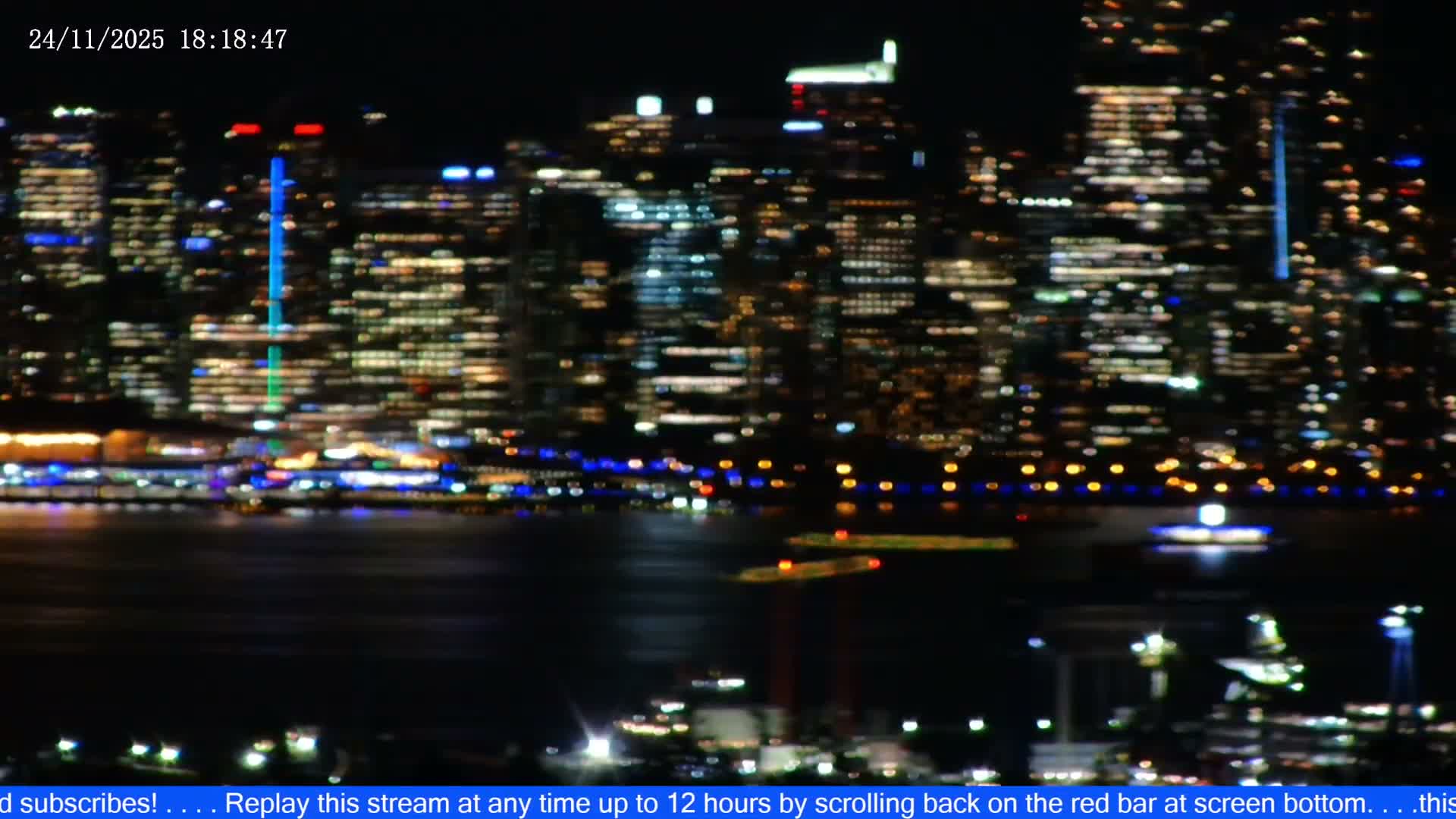 Vancouver City Skyline  & Cruise Ship Spotting Live Cam - Vancouver, Metro Vancouver, British Columbia, Canada