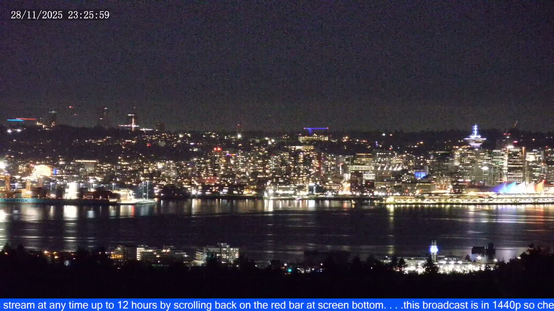 Vancouver City Skyline  & Cruise Ship Spotting Live Cam - Vancouver, Metro Vancouver, British Columbia, Canada