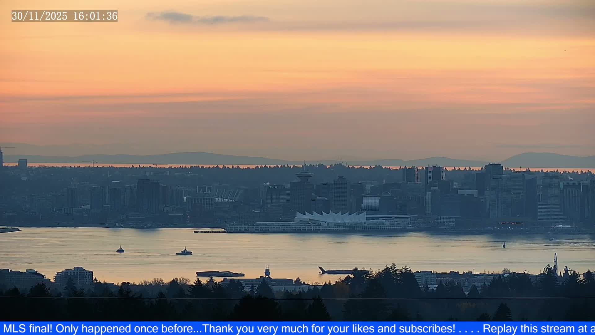 Vancouver City Skyline  & Cruise Ship Spotting Live Cam - Vancouver, Metro Vancouver, British Columbia, Canada