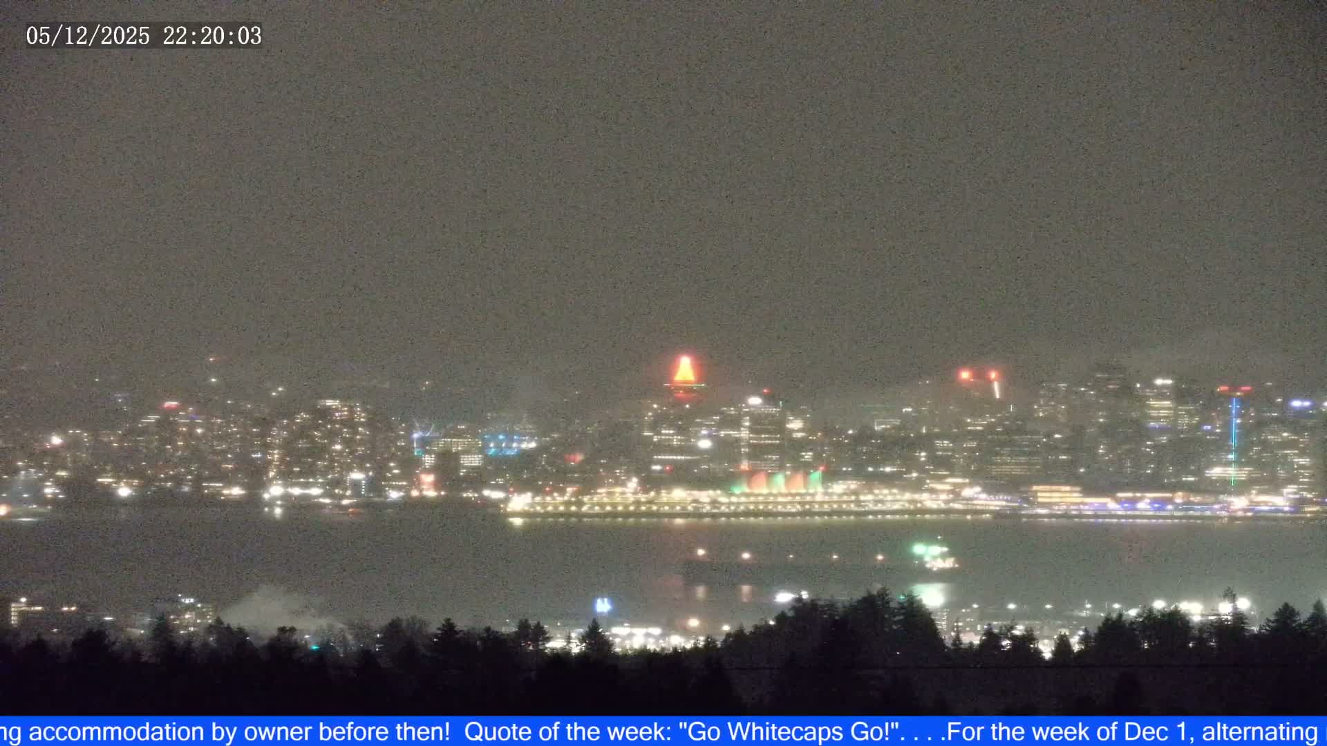 Vancouver City Skyline  & Cruise Ship Spotting Live Cam - Vancouver, Metro Vancouver, British Columbia, Canada