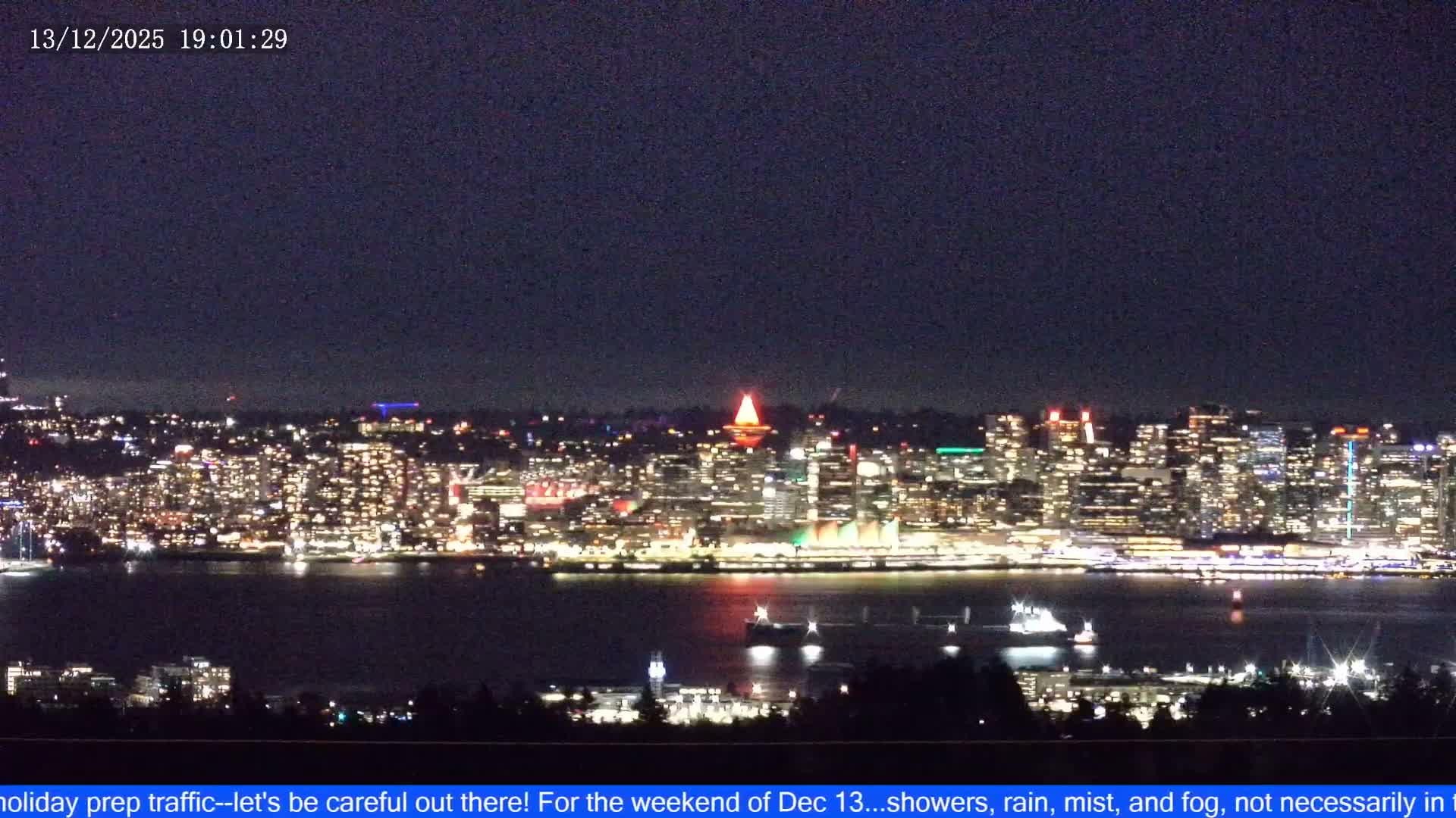Vancouver City Skyline  & Cruise Ship Spotting Live Cam - Vancouver, Metro Vancouver, British Columbia, Canada