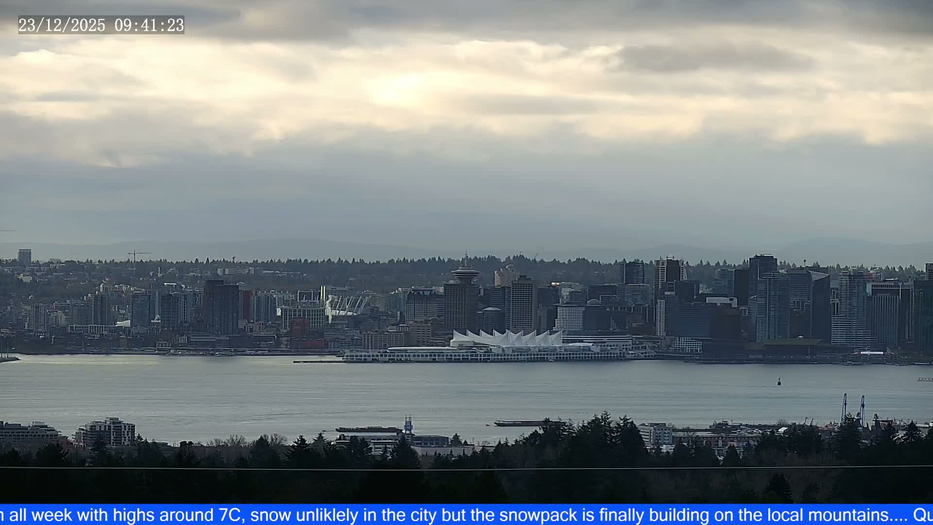 Vancouver City Skyline  & Cruise Ship Spotting Live Cam - Vancouver, Metro Vancouver, British Columbia, Canada