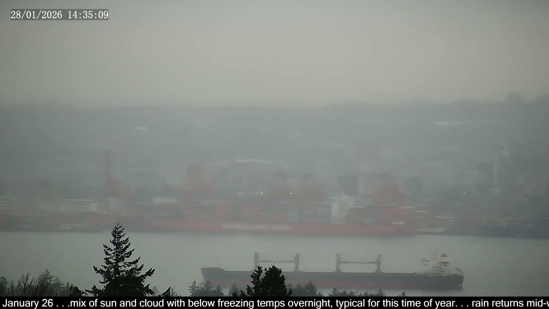 Vancouver City Skyline  & Cruise Ship Spotting Live Cam - Vancouver, Metro Vancouver, British Columbia, Canada
