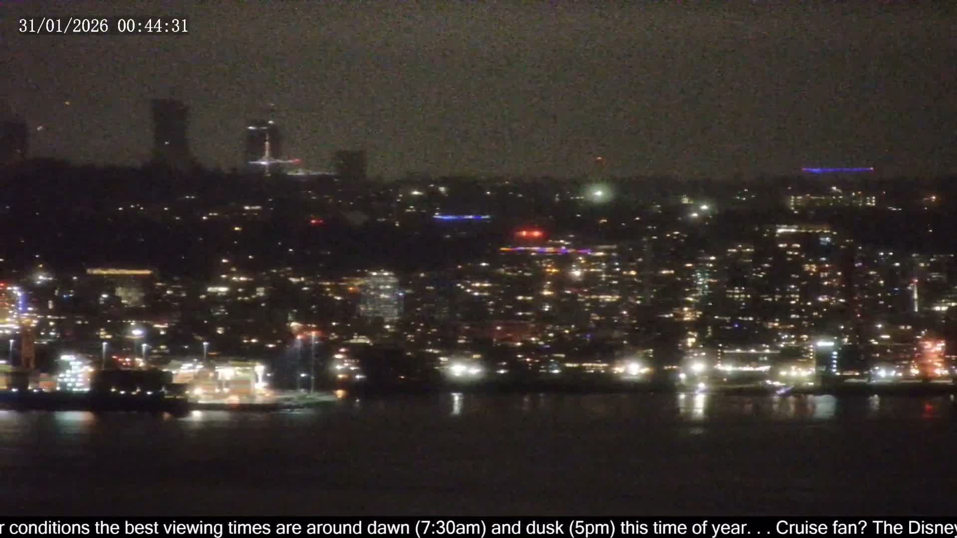 Vancouver City Skyline  & Cruise Ship Spotting Live Cam - Vancouver, Metro Vancouver, British Columbia, Canada
