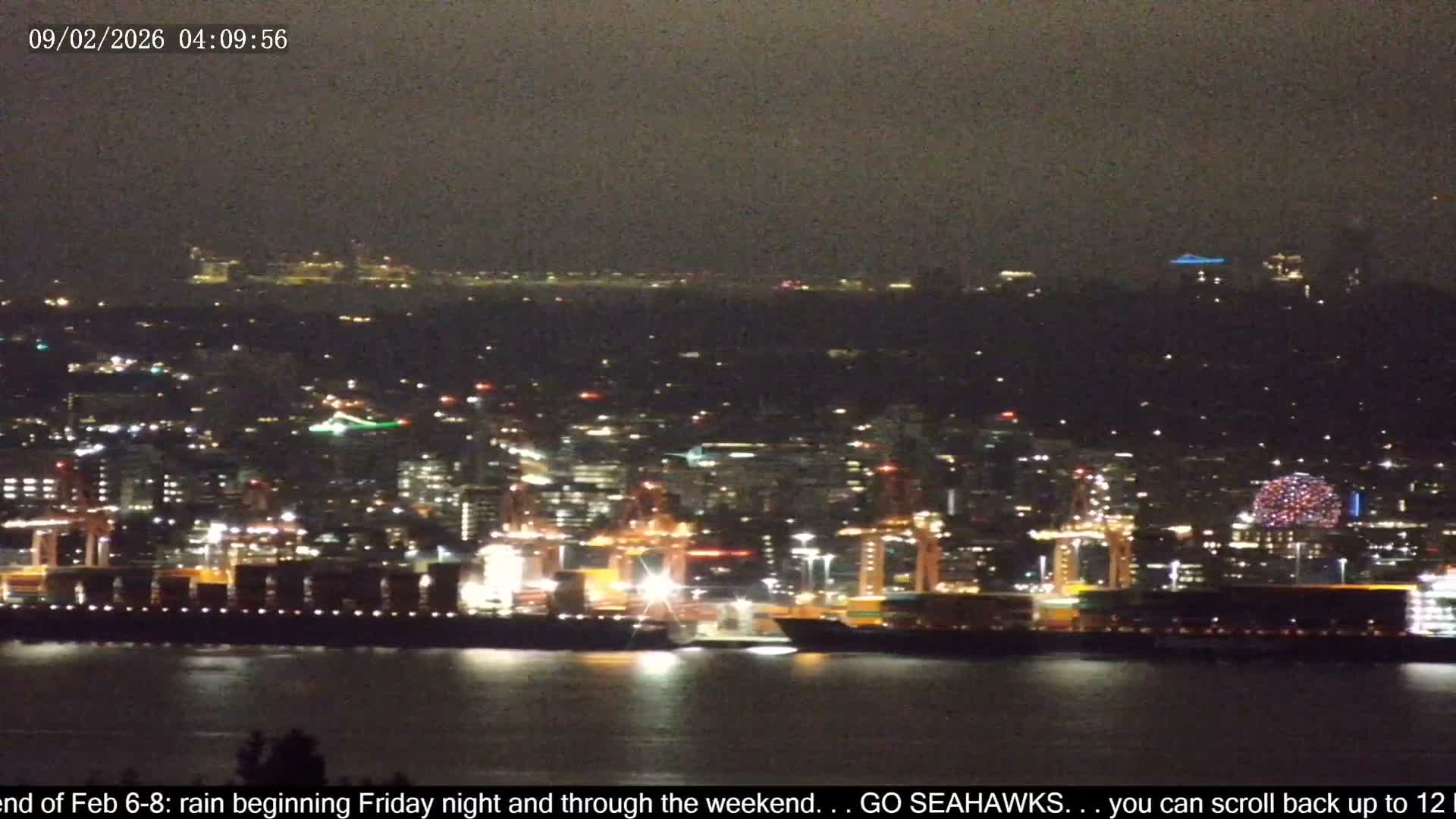 Vancouver City Skyline  & Cruise Ship Spotting Live Cam - Vancouver, Metro Vancouver, British Columbia, Canada