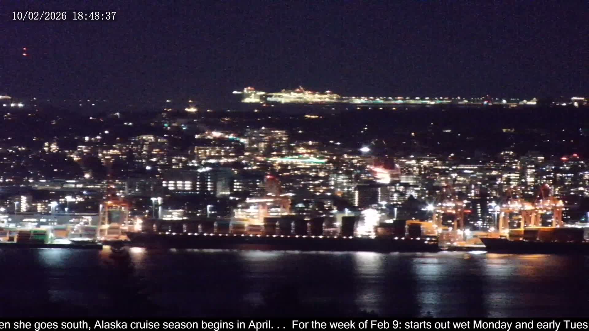 Vancouver City Skyline  & Cruise Ship Spotting Live Cam - Vancouver, Metro Vancouver, British Columbia, Canada