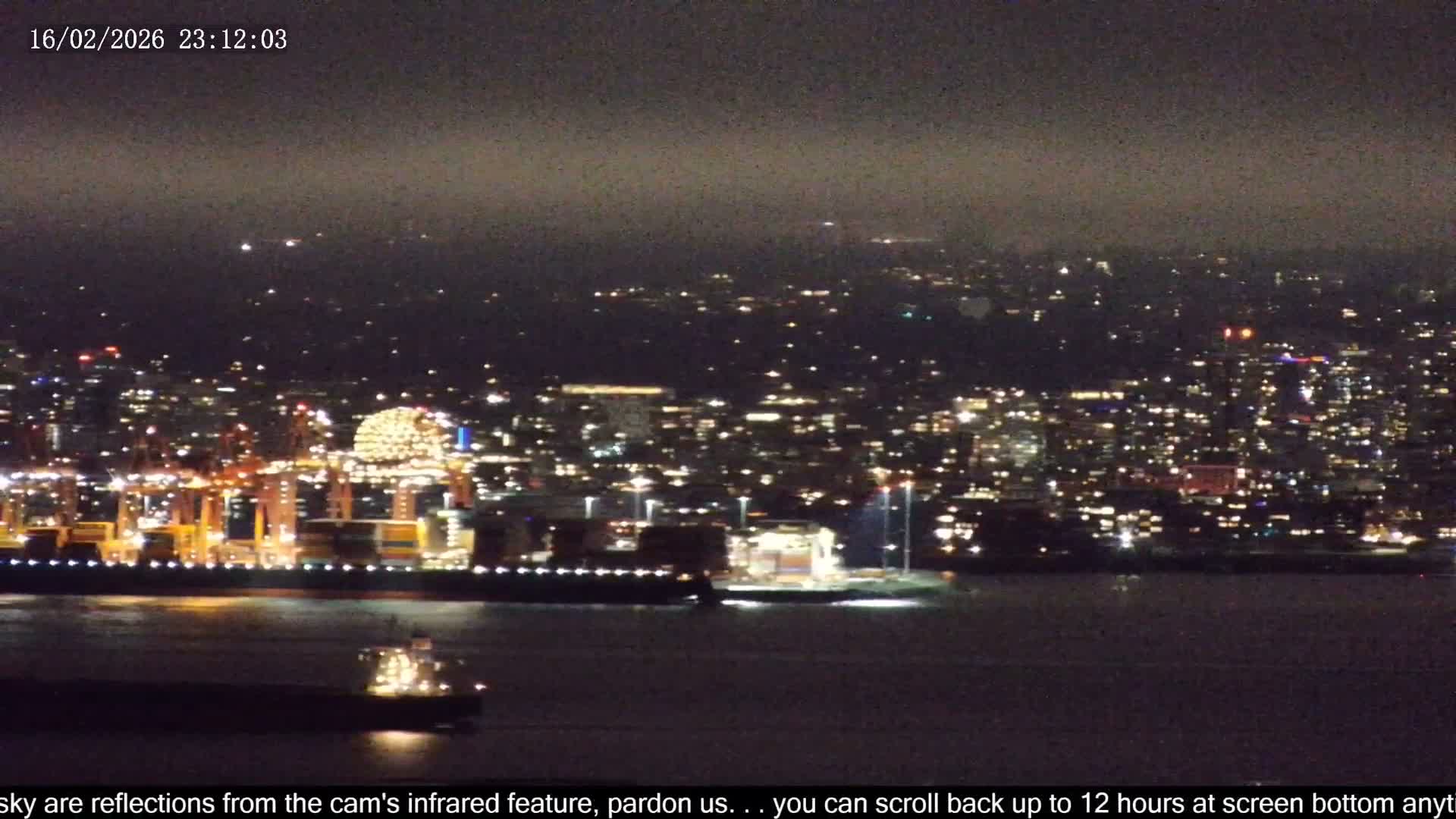 Vancouver City Skyline  & Cruise Ship Spotting Live Cam - Vancouver, Metro Vancouver, British Columbia, Canada