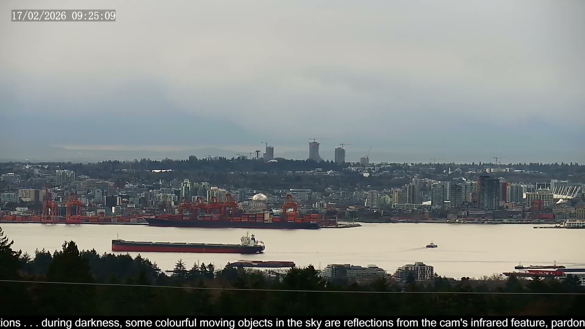 Vancouver City Skyline  & Cruise Ship Spotting Live Cam - Vancouver, Metro Vancouver, British Columbia, Canada